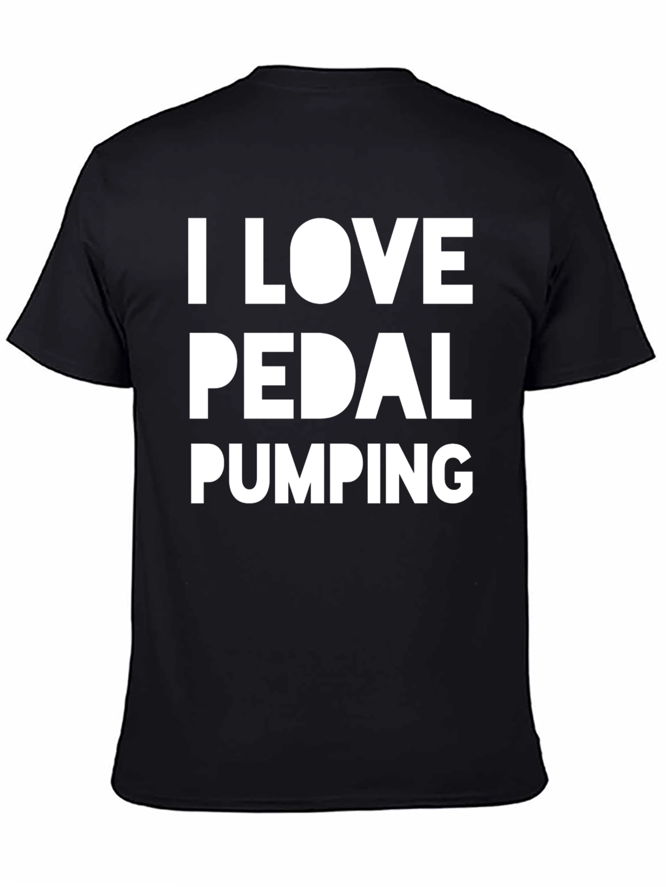 Black I Love Pedal Pumping T-Shirt - Black view 4