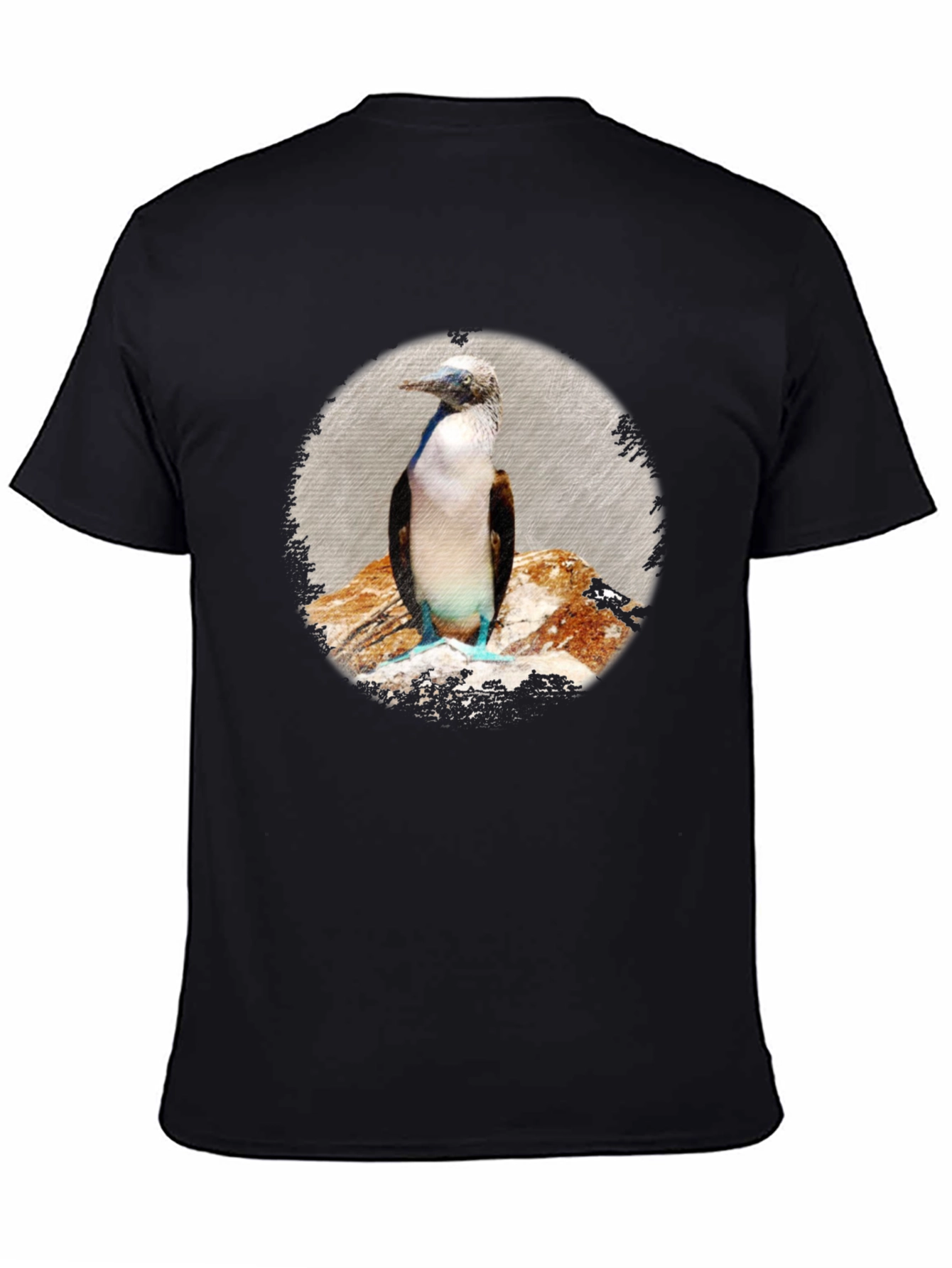 Black Blue-Footed Booby Graphic T-Shirt - Unisex view 4