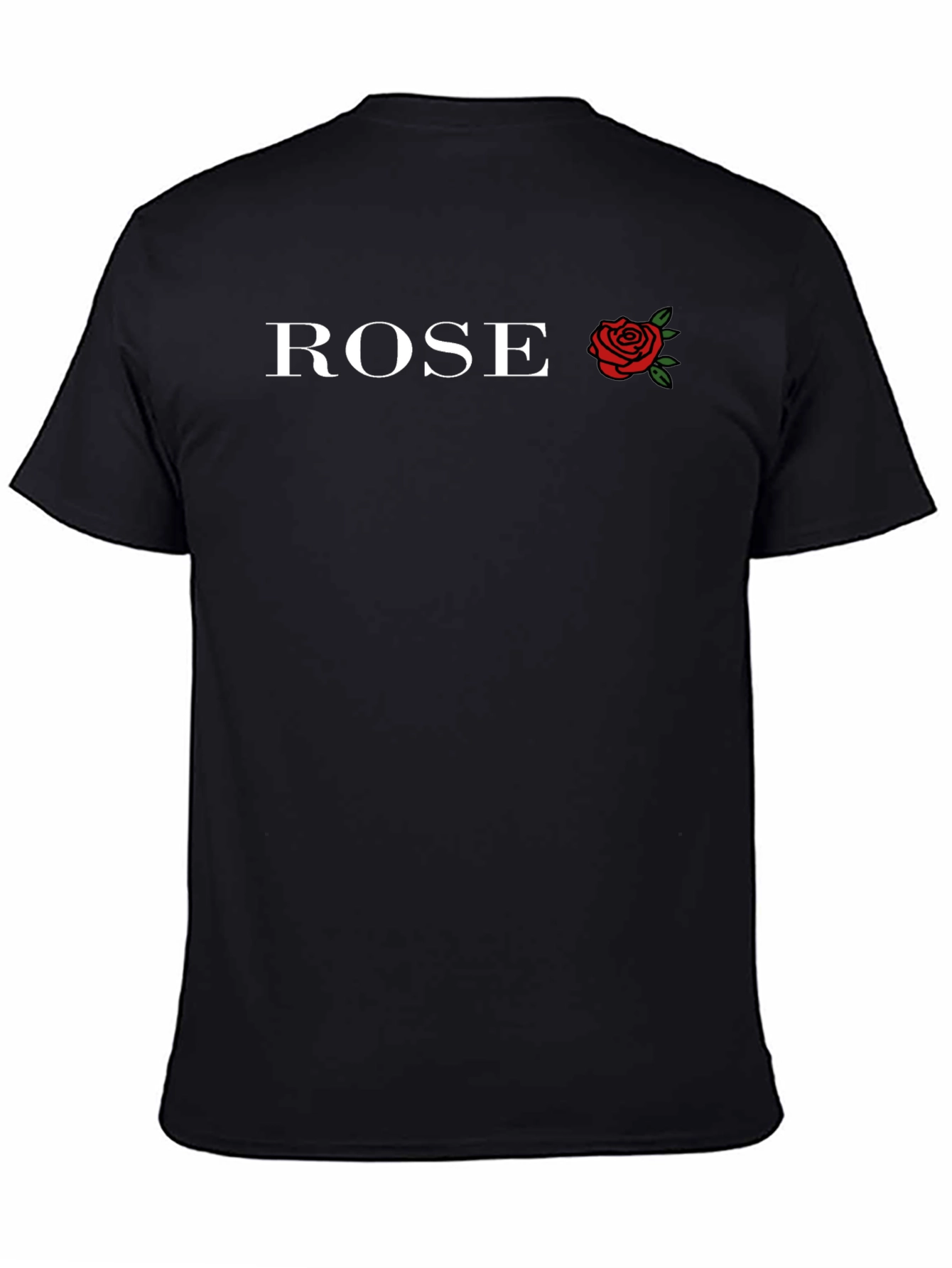 Black Rose Graphic Black T-Shirt view 4