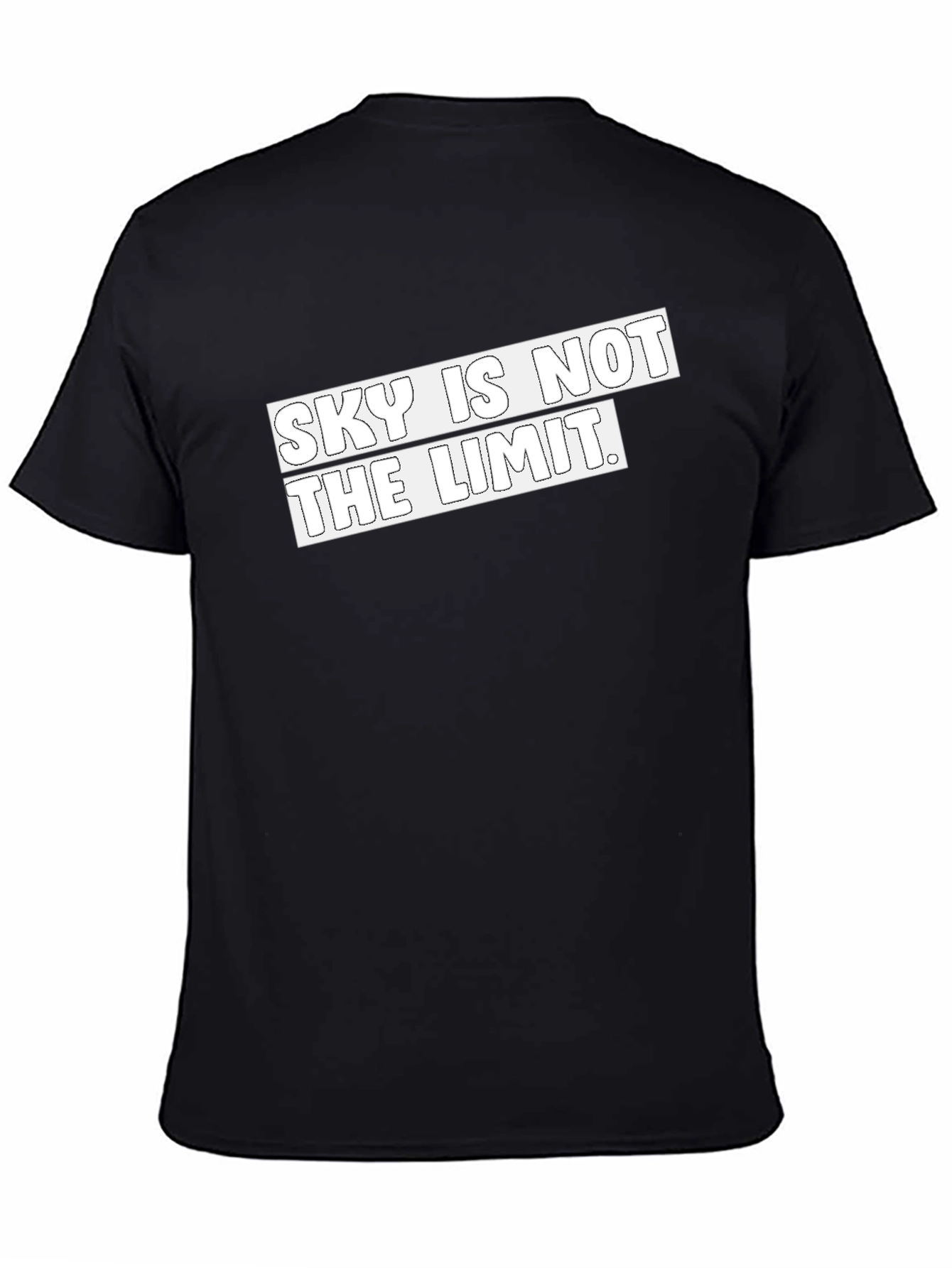 Black Sky is Not the Limit Graphic T-Shirt - Black view 4