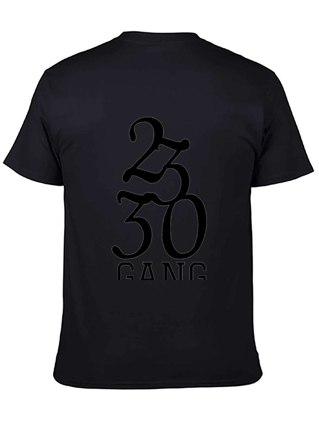 Black 2330 Gang Black Graphic T-Shirt view 4