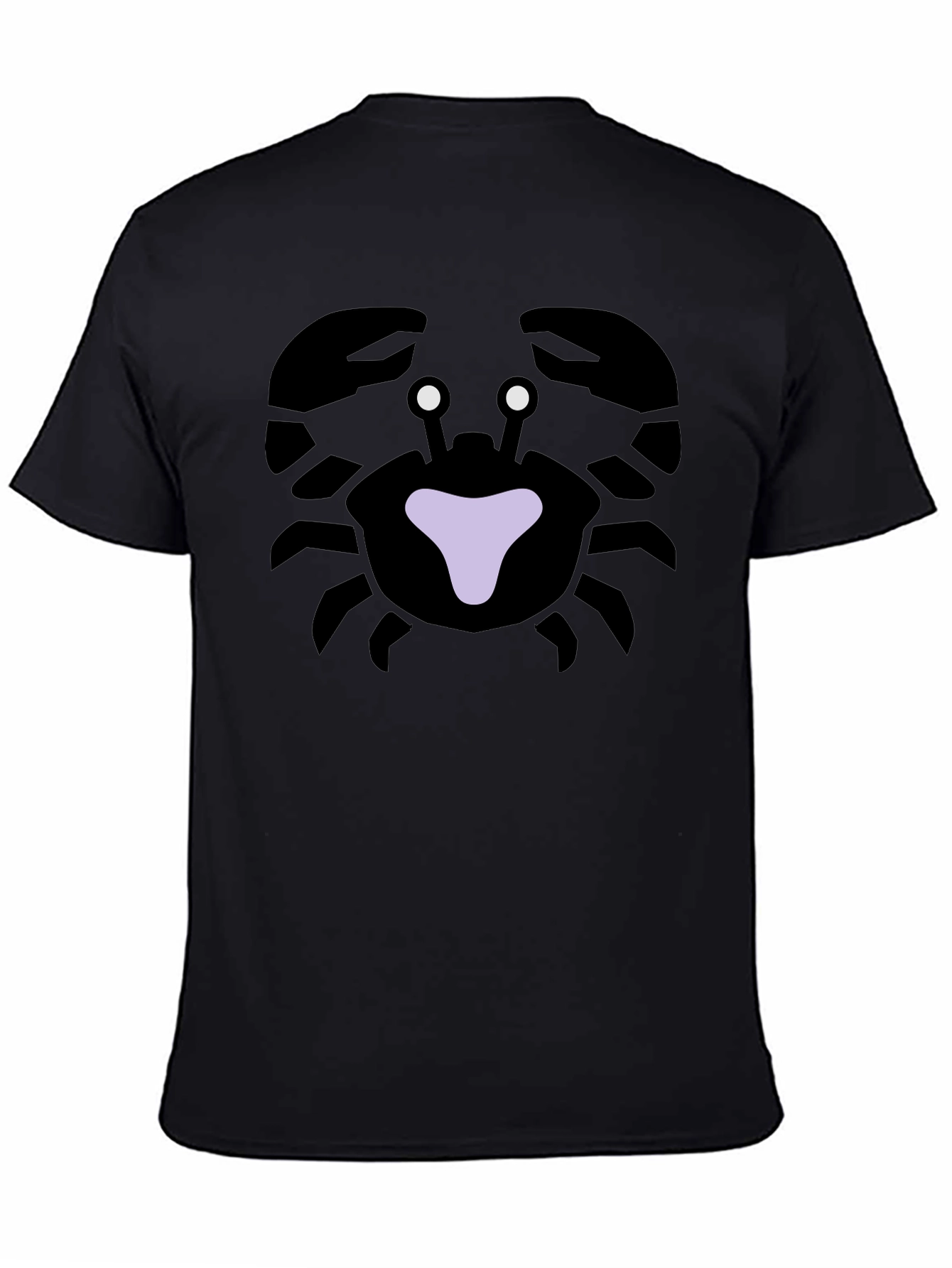 Black Crab Graphic Tee - Black Cotton T-Shirt view 4