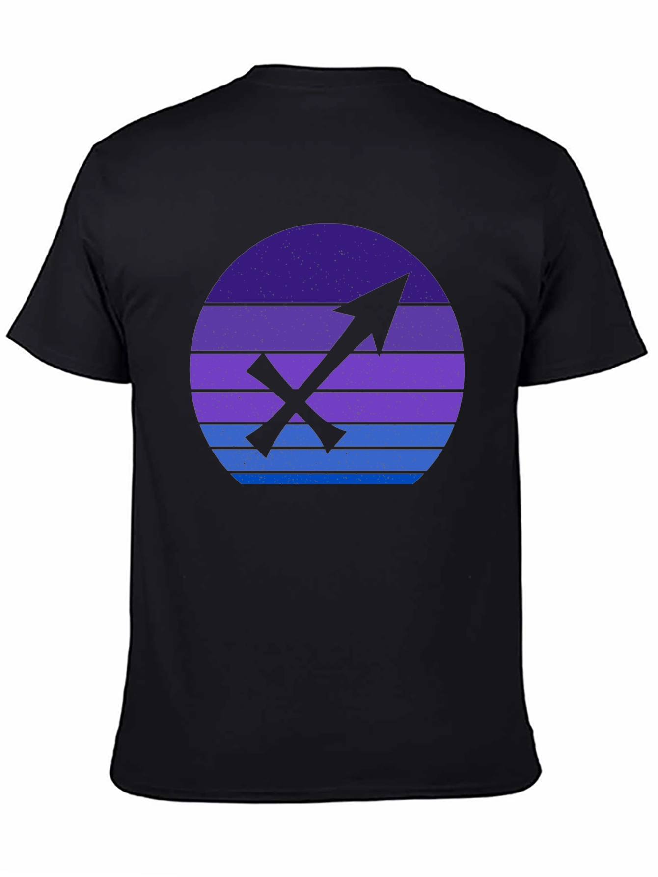 Sagittarius Zodiac Graphic Tee - Retro Sunset Design - 4