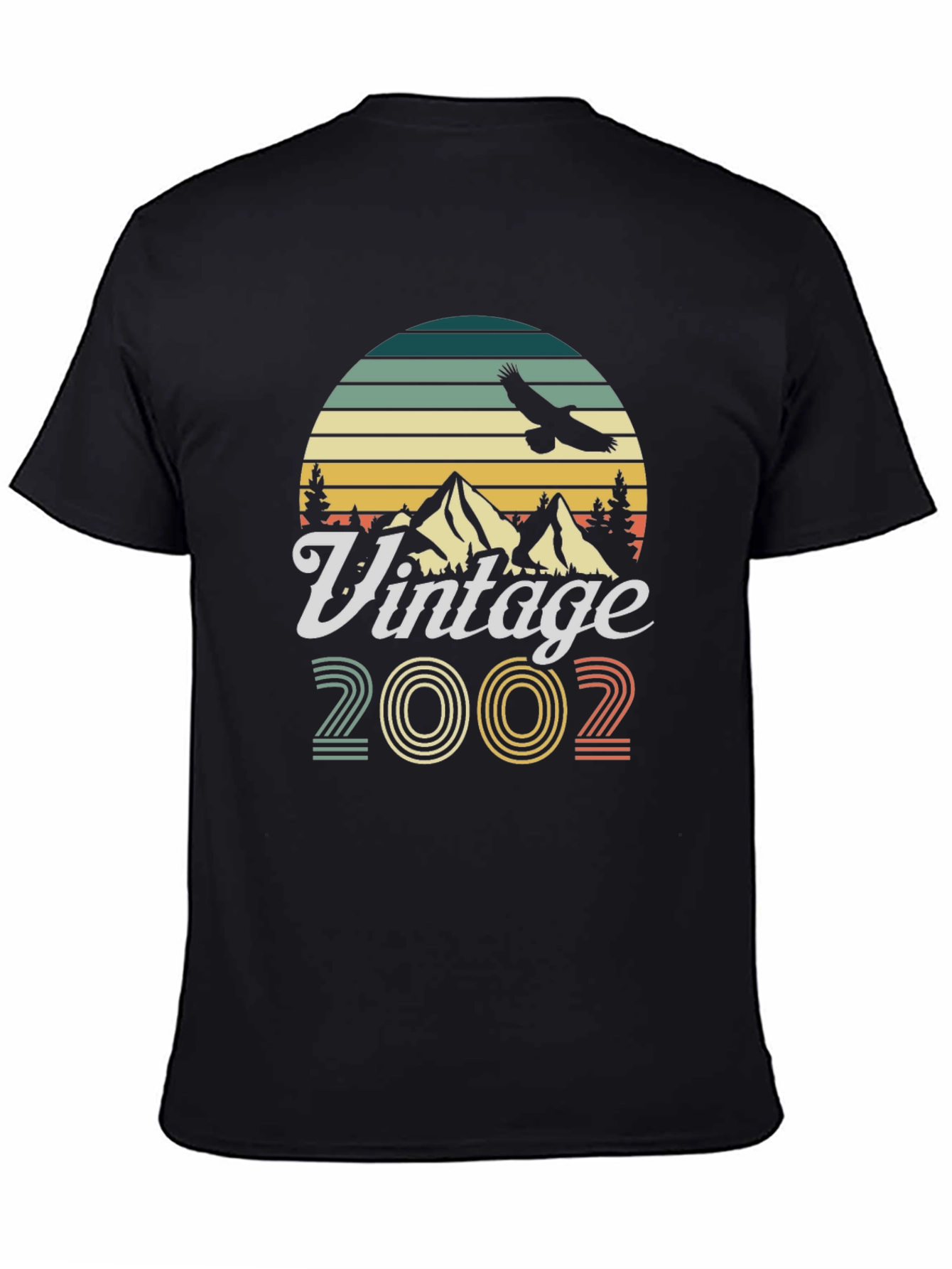 Black Vintage 2002 Graphic T-Shirt view 4