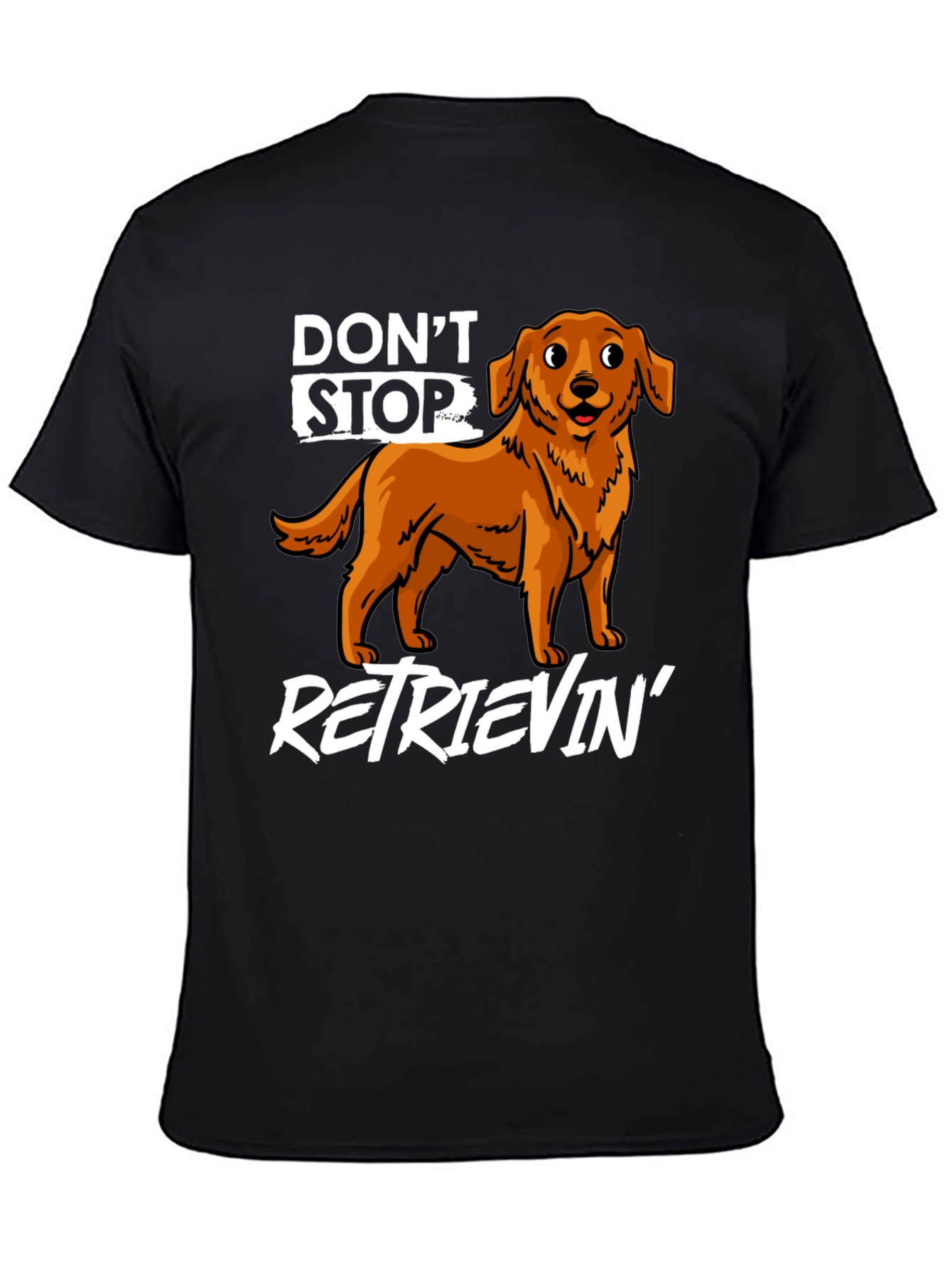 Black Don't Stop Retrievin' Graphic Tee view 4