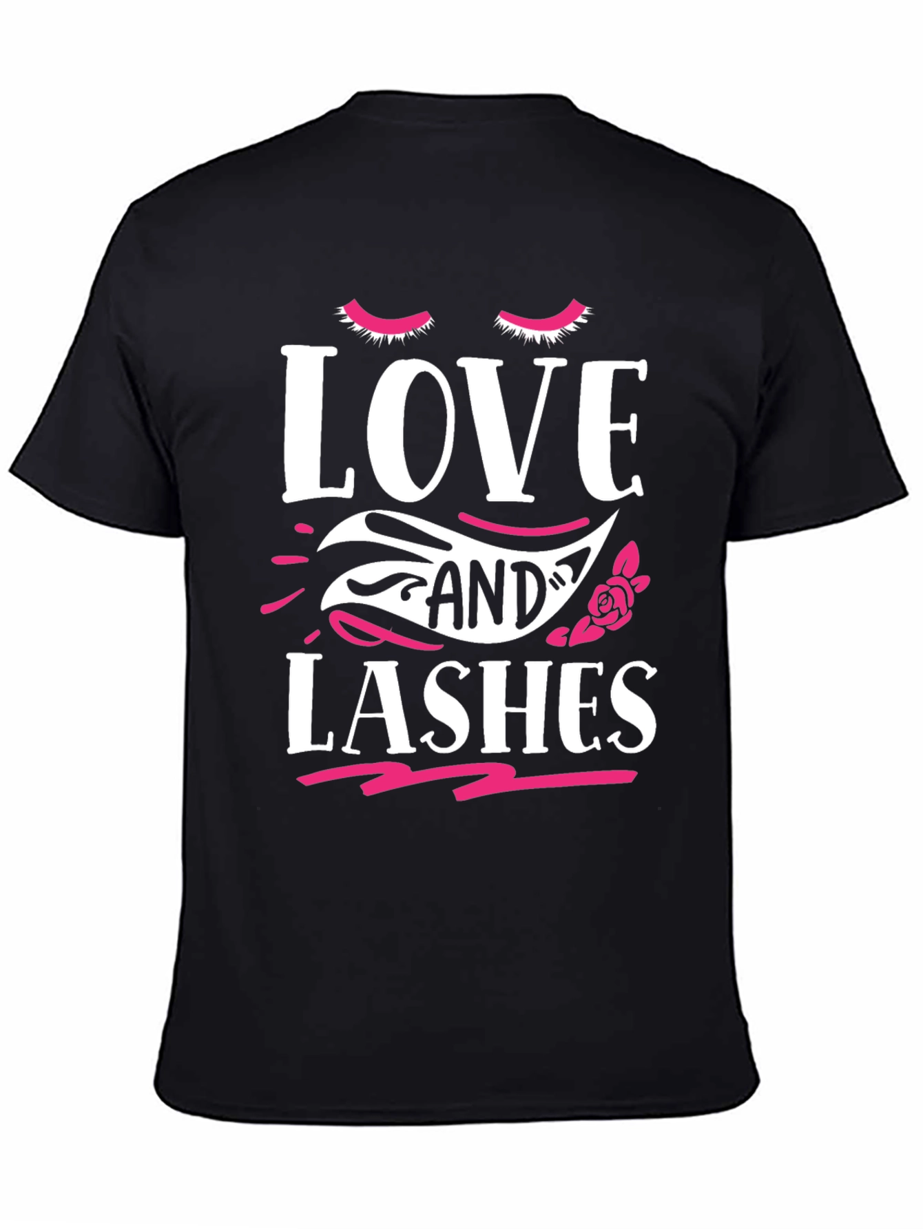 Black Love and Lashes Graphic Tee view 4