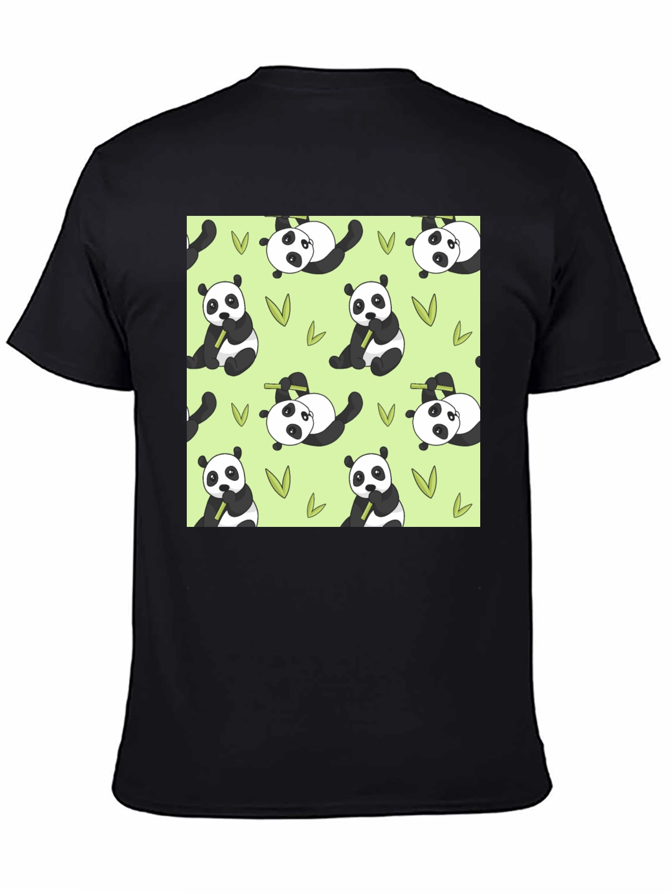 Black Panda Print T-Shirt - Cute Animal Tee view 4