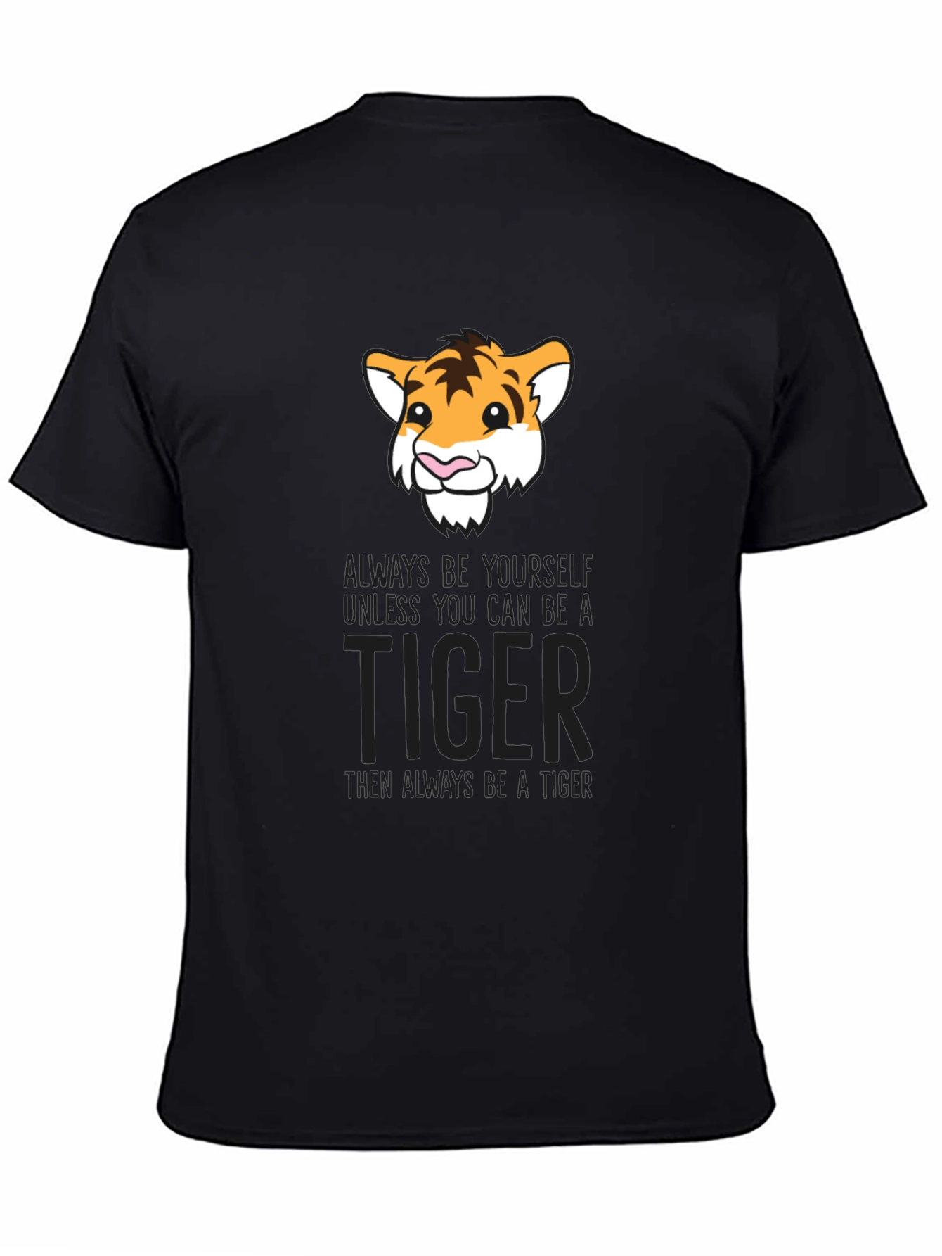Black Tiger Graphic T-Shirt - Be Yourself view 4