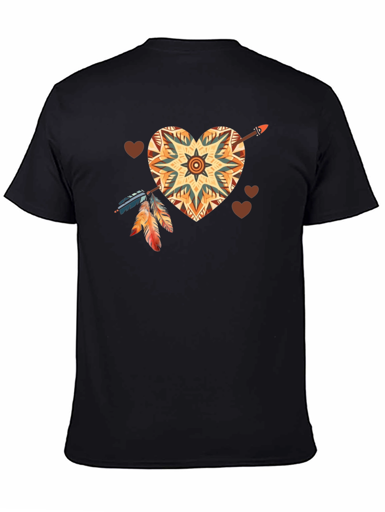 Black Heart Arrow Graphic Tee view 4