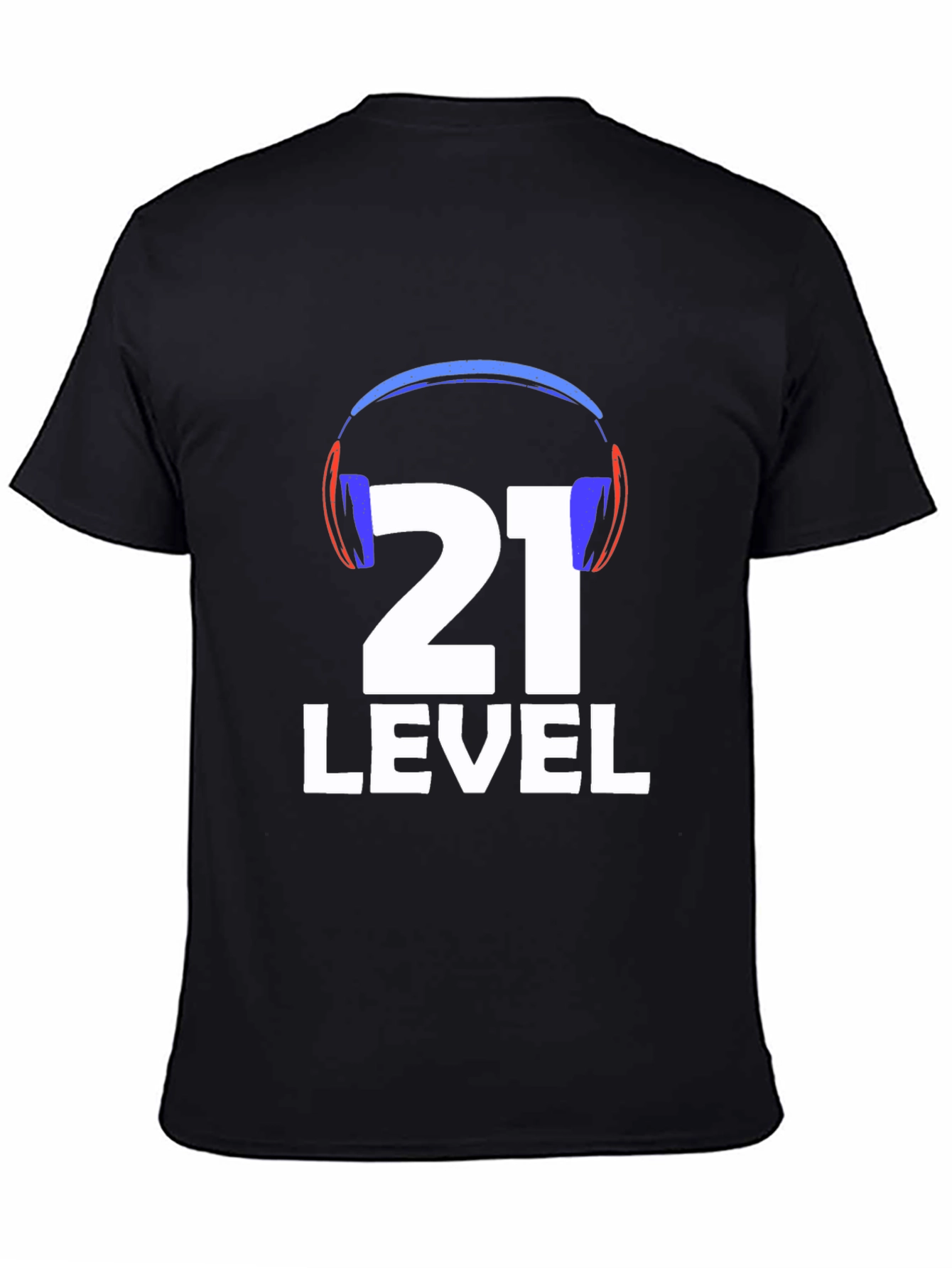 Black Level 21 Gamer T-Shirt - Black Cotton Blend view 4