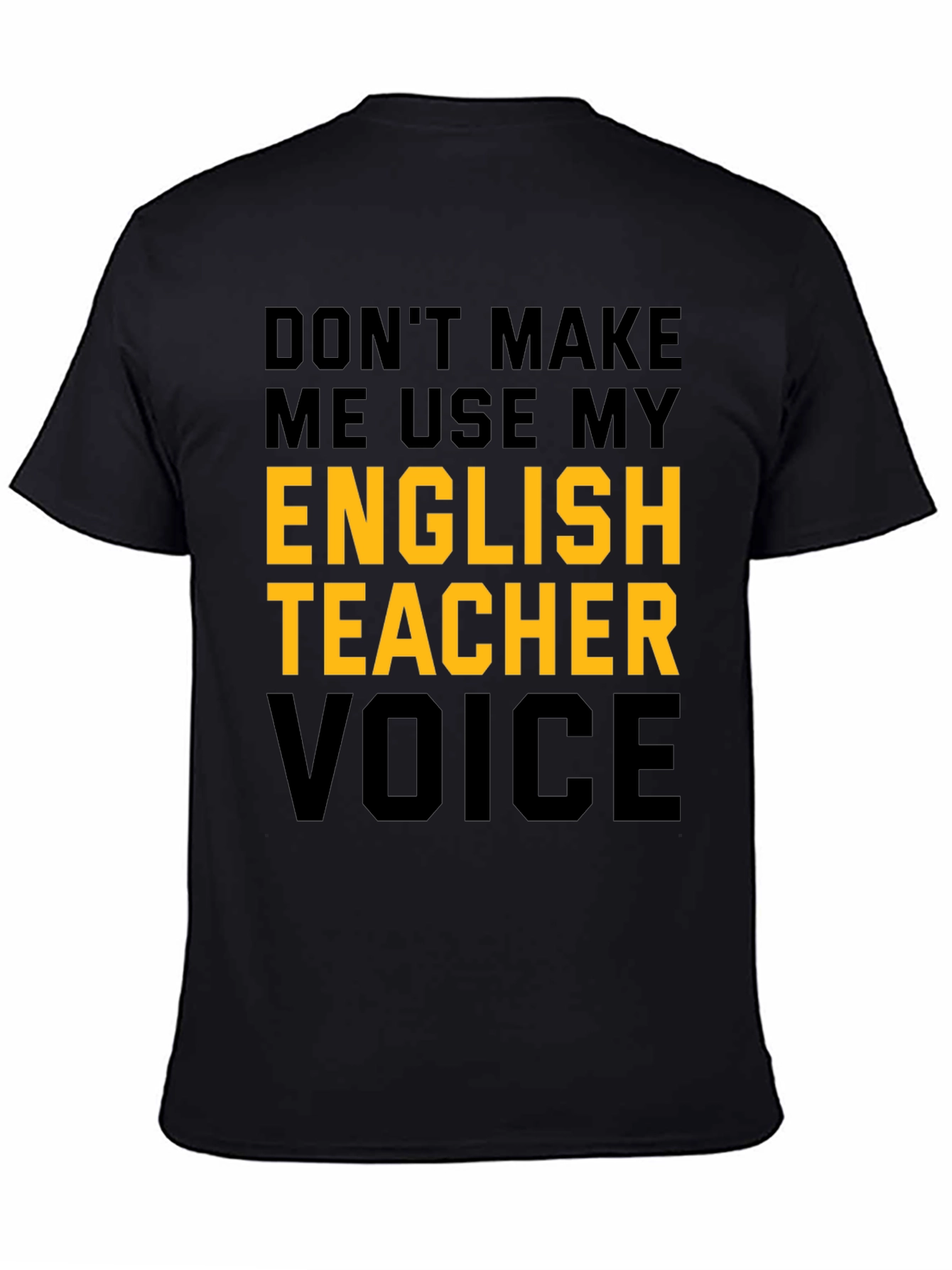Black English Teacher Voice Graphic Tee view 4
