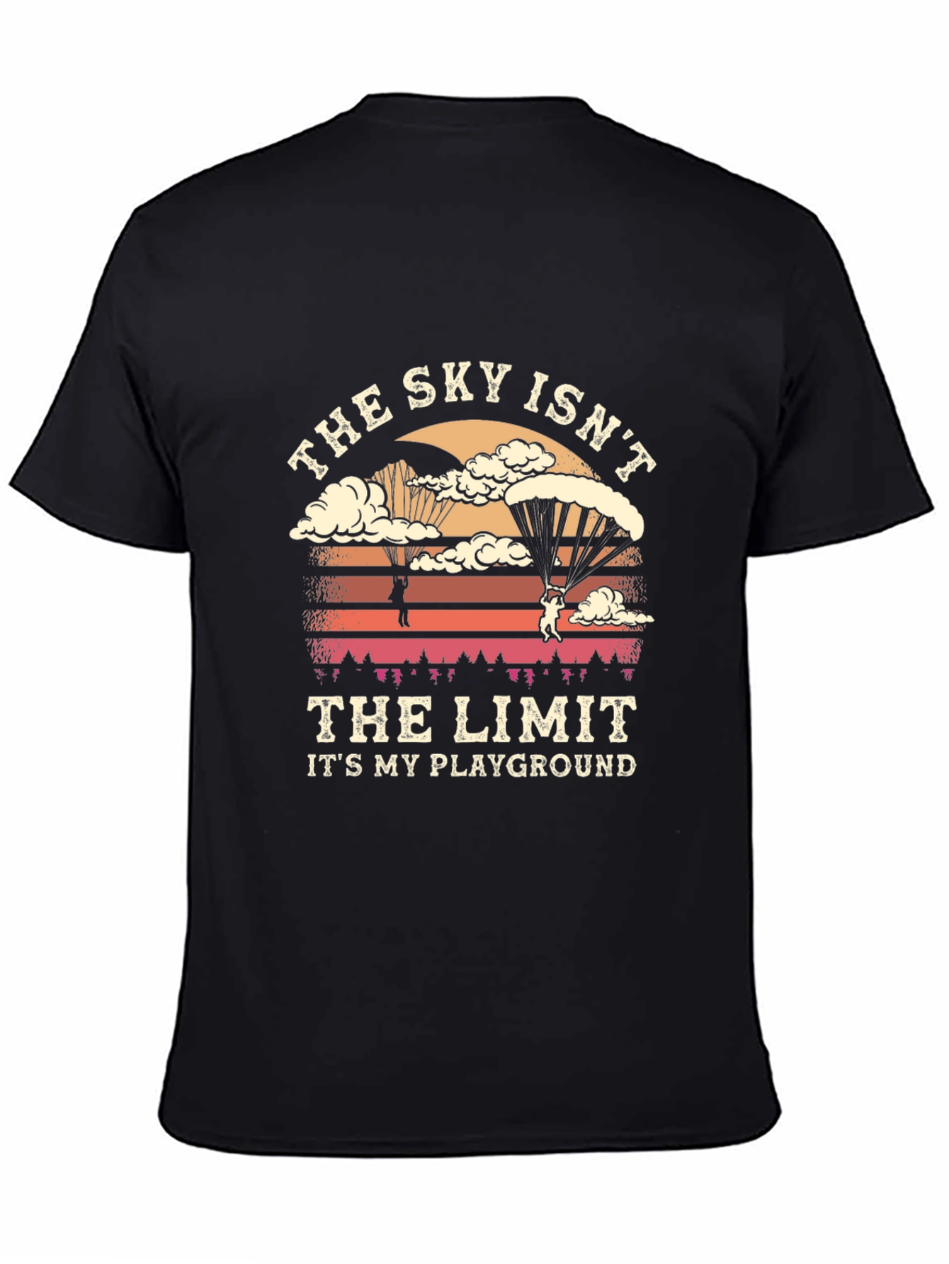 Black Sky Isn't the Limit Black T-Shirt view 4