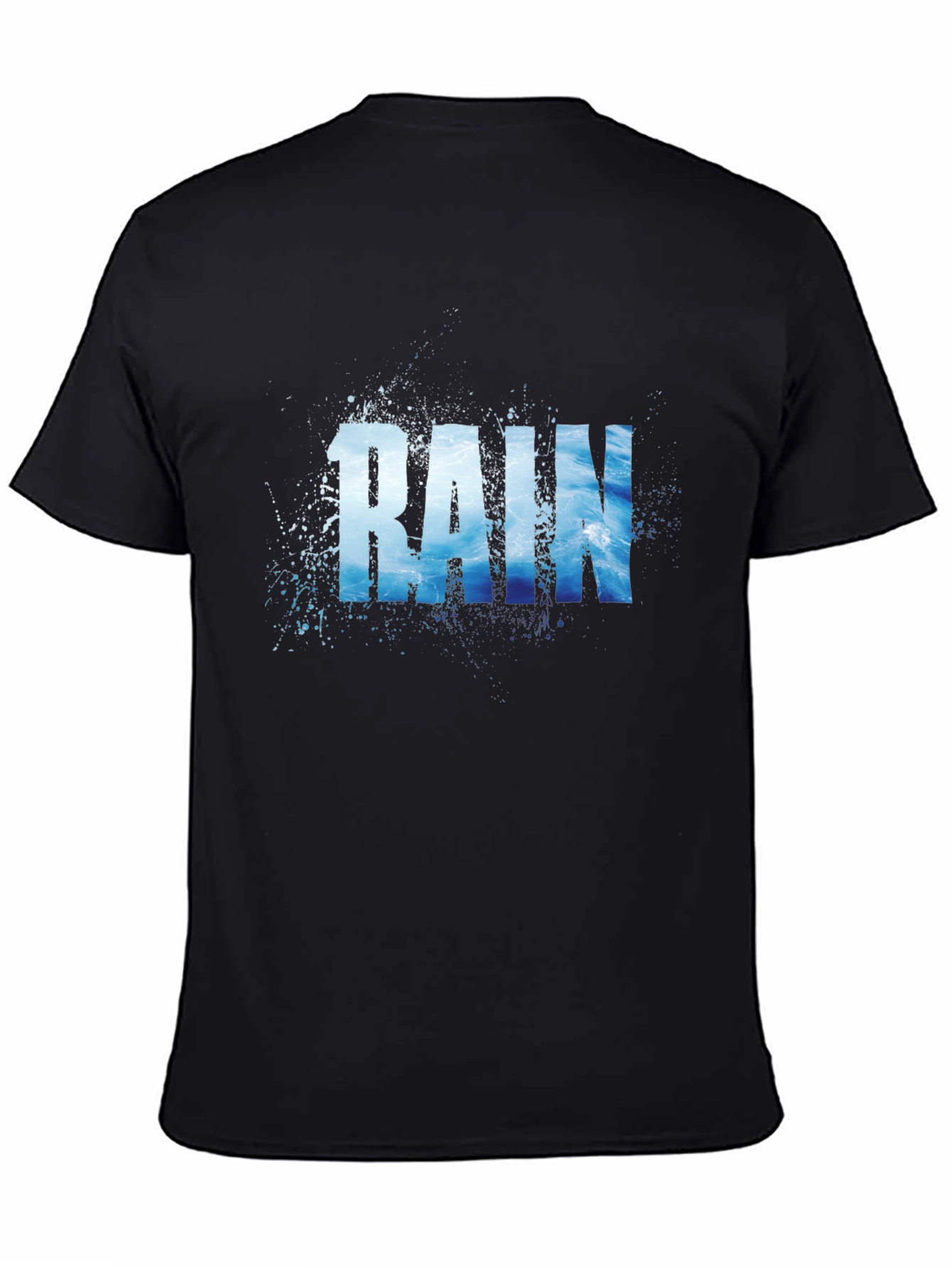 Black Rain Graphic T-Shirt - Black view 4