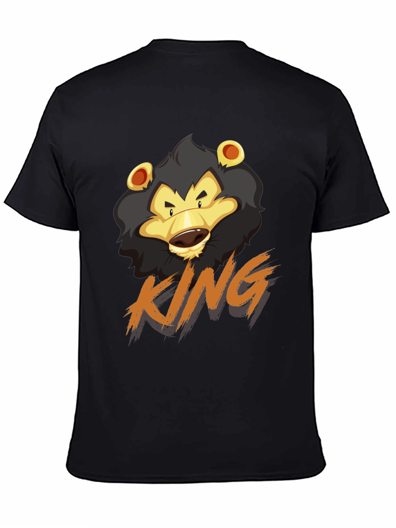 Black Lion King Graphic Tee - Cool Casual Style view 4