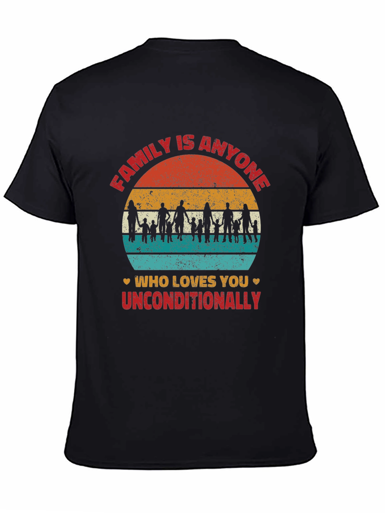 Black Family Is Anyone Who Loves You T-Shirt view 4