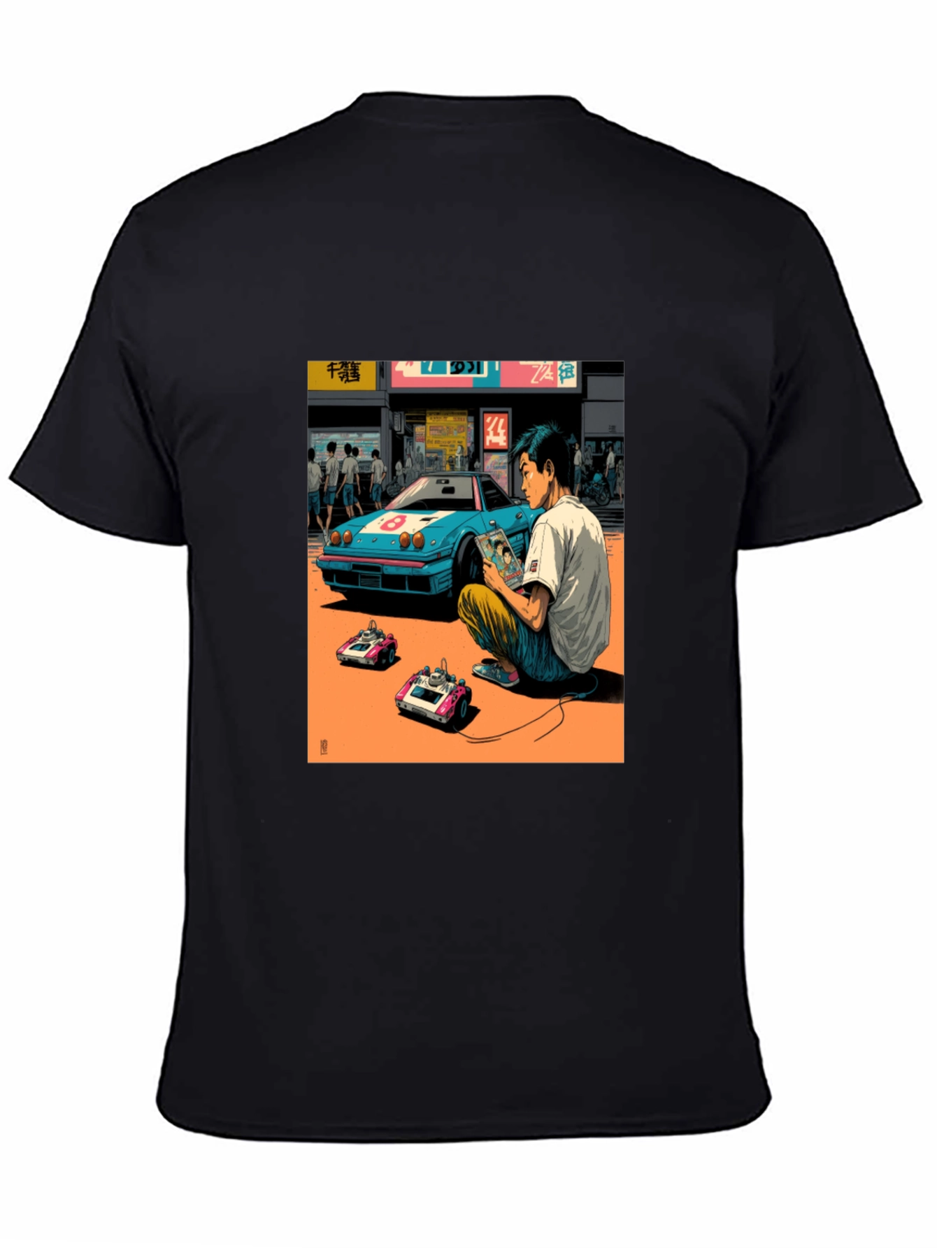 Black Retro Gaming T-Shirt view 4