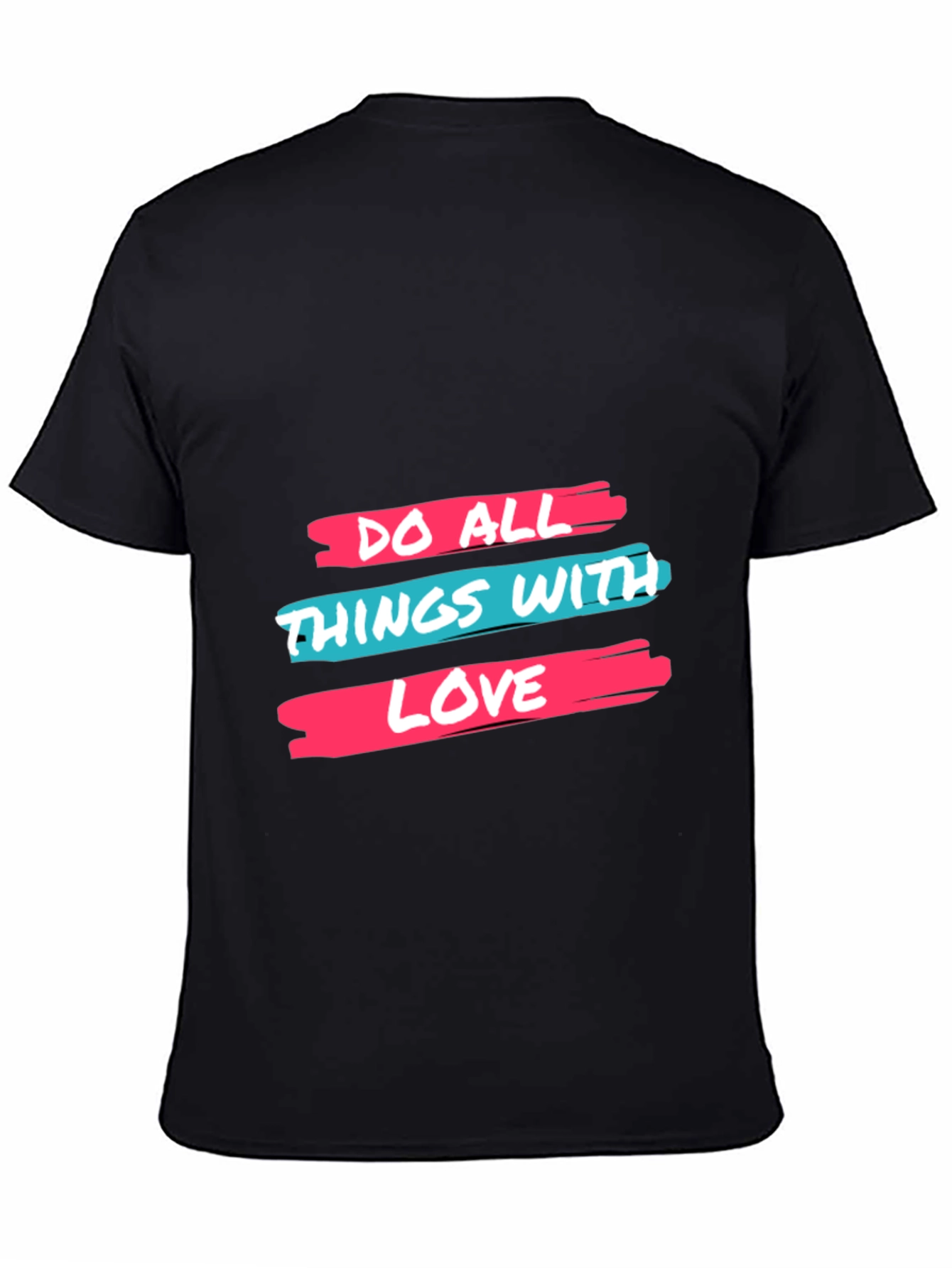 Black Do All Things With Love Black Tee view 4