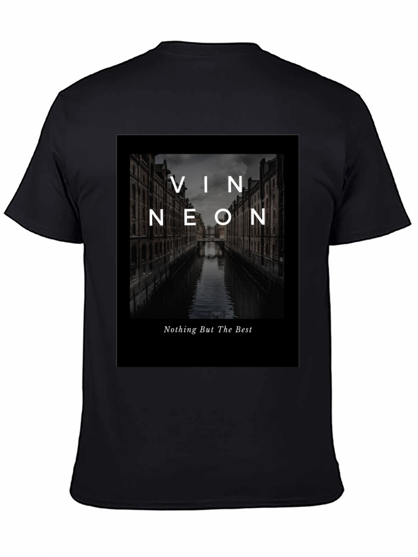 Black Vin Neon Graphic T-Shirt - Best Quality view 4