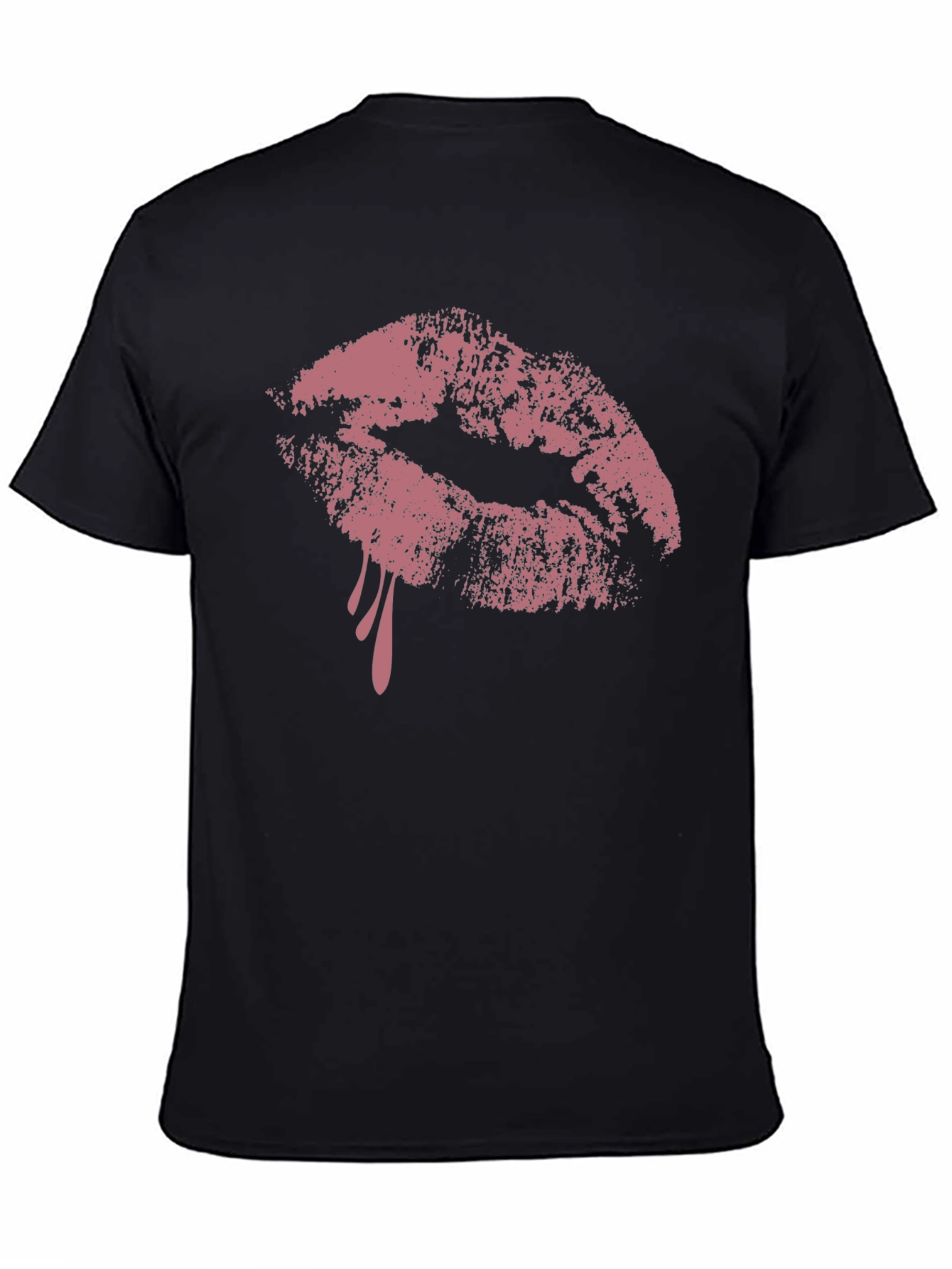 Black Kiss Mark Graphic T-Shirt view 4
