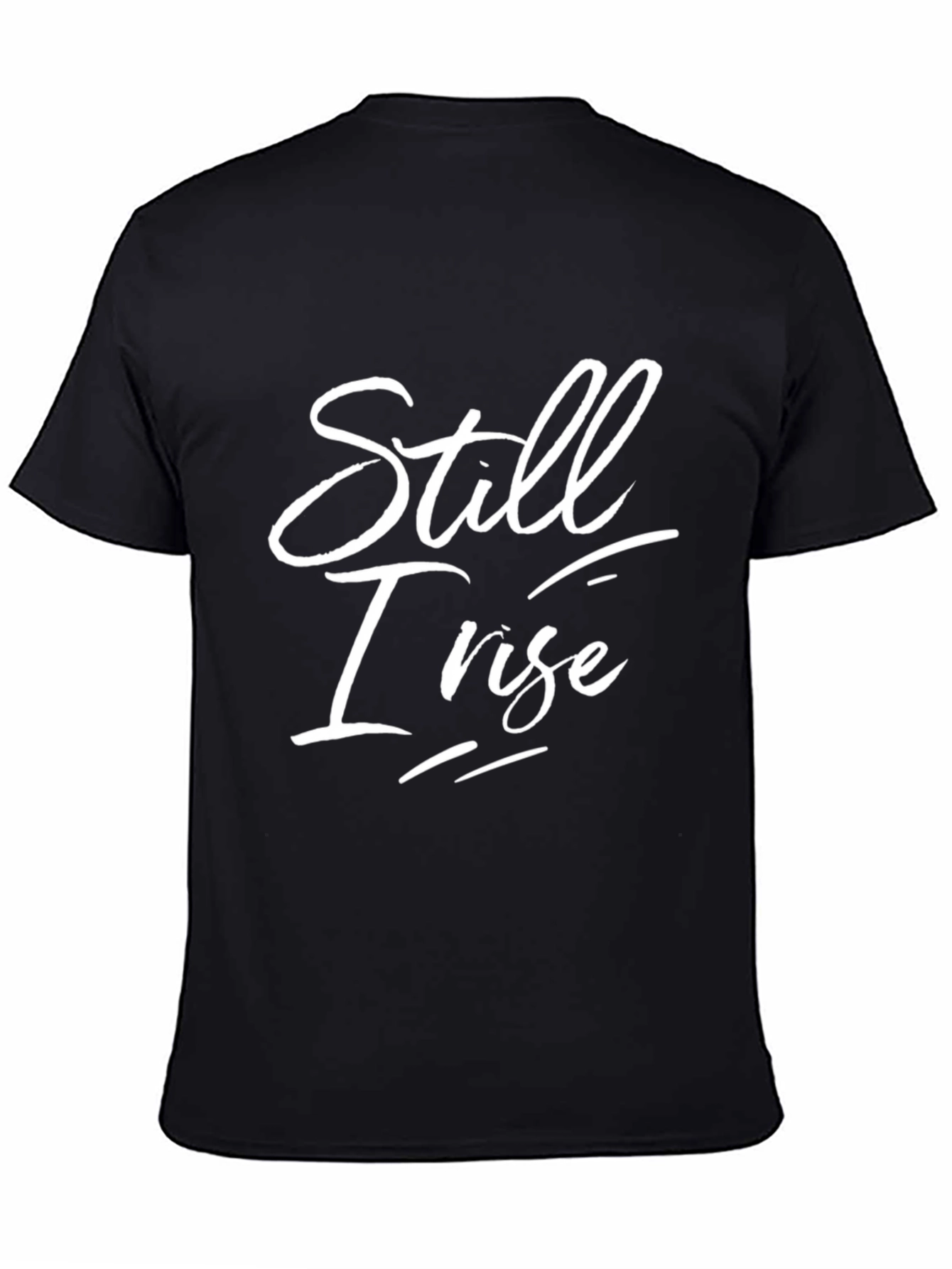 Black Still I Rise Graphic Tee - Black Cotton Comfort view 4