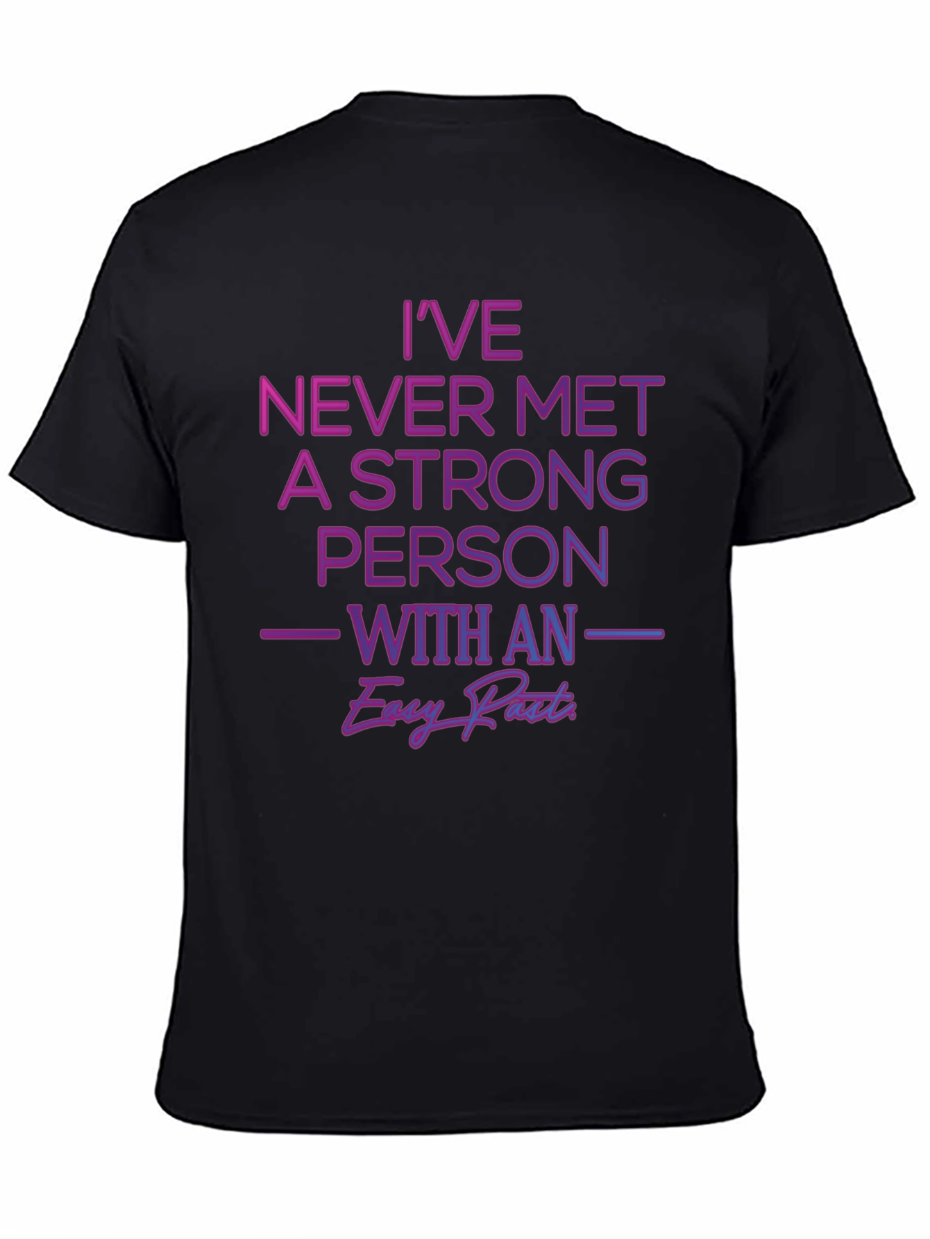Black Strong Person Graphic T-Shirt view 4