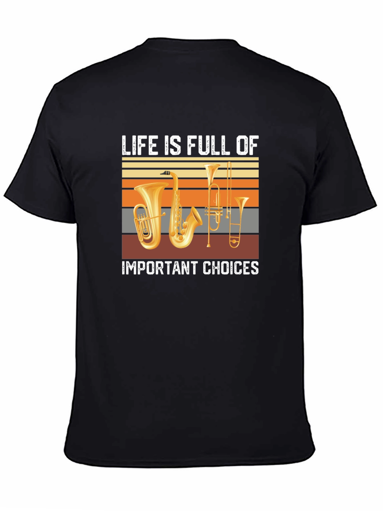 Black Life Choices Music T-Shirt view 4