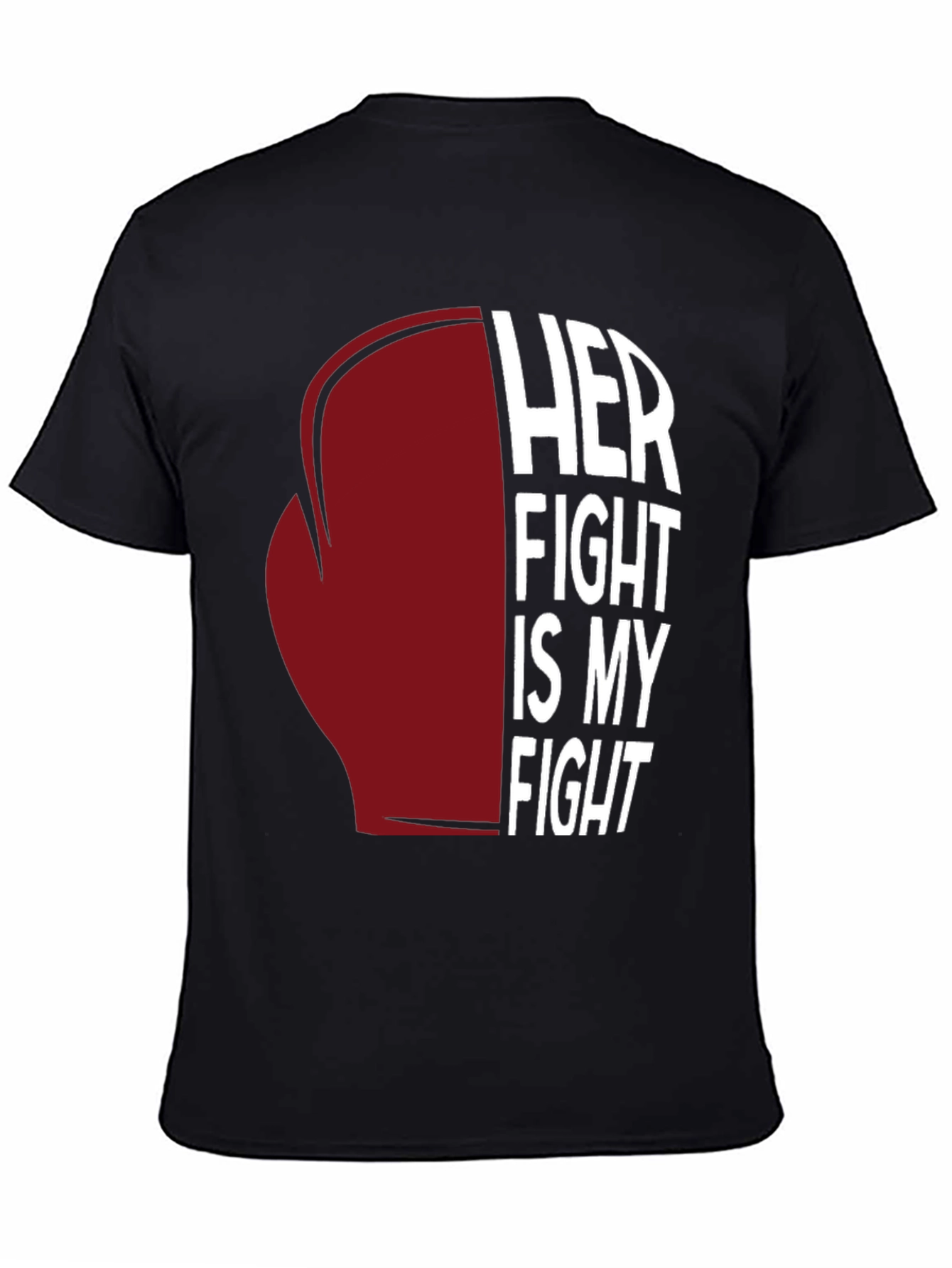 Black Her Fight Is My Fight Graphic Tee view 4
