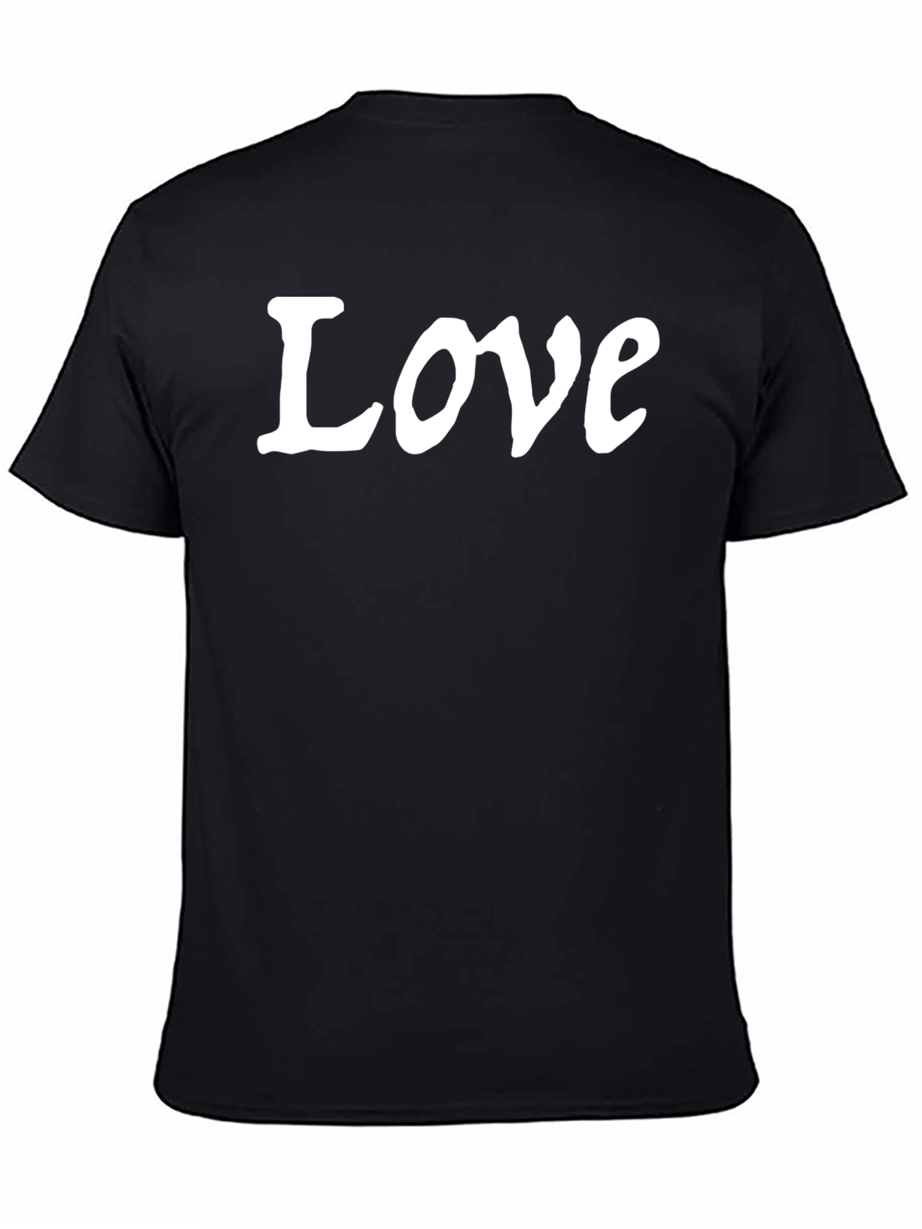 Black Love Graphic Tee - Soft Cotton Blend, Stylish Casual Wear view 4