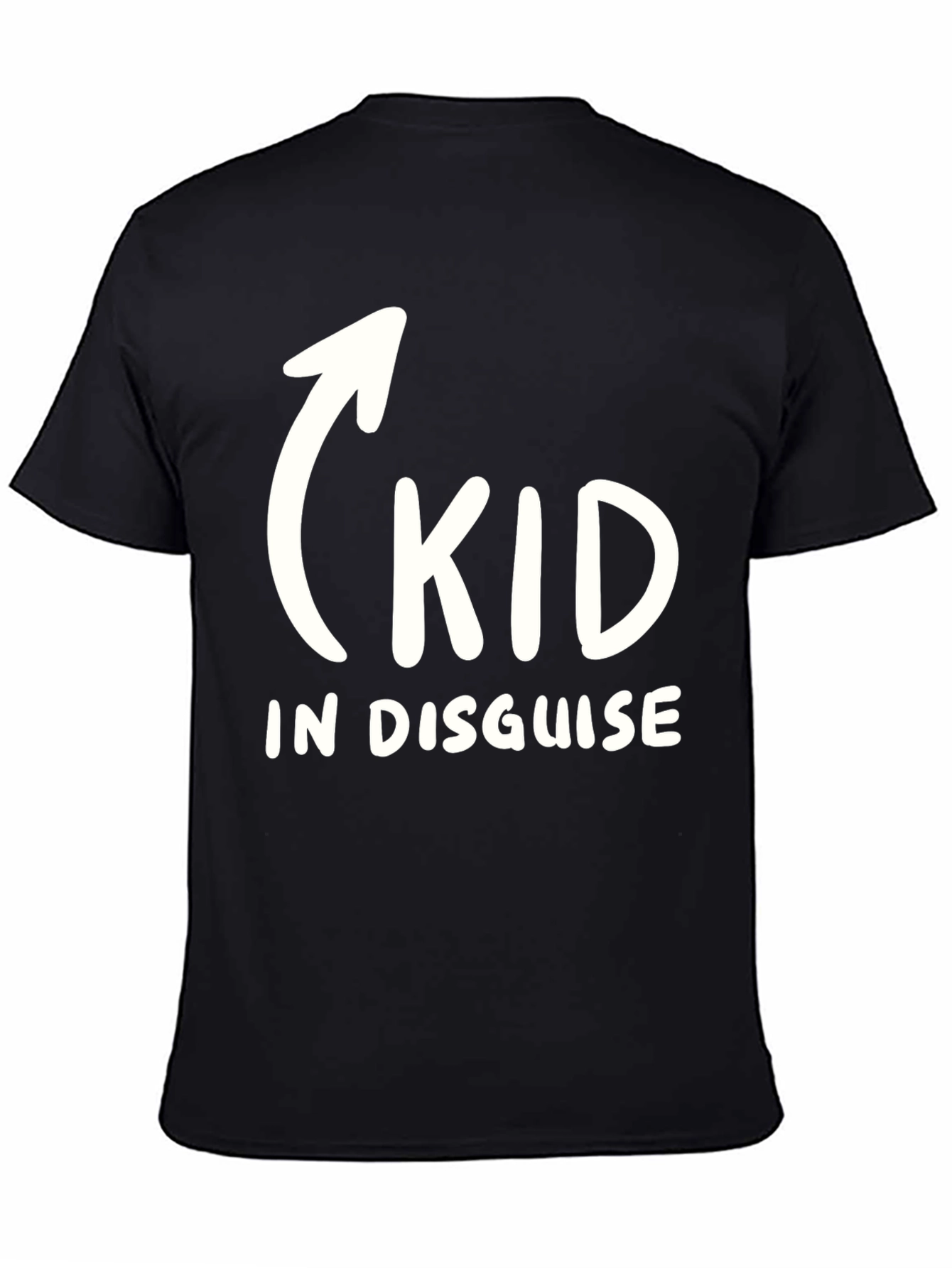 Black Kid In Disguise Funny Graphic T-Shirt view 4