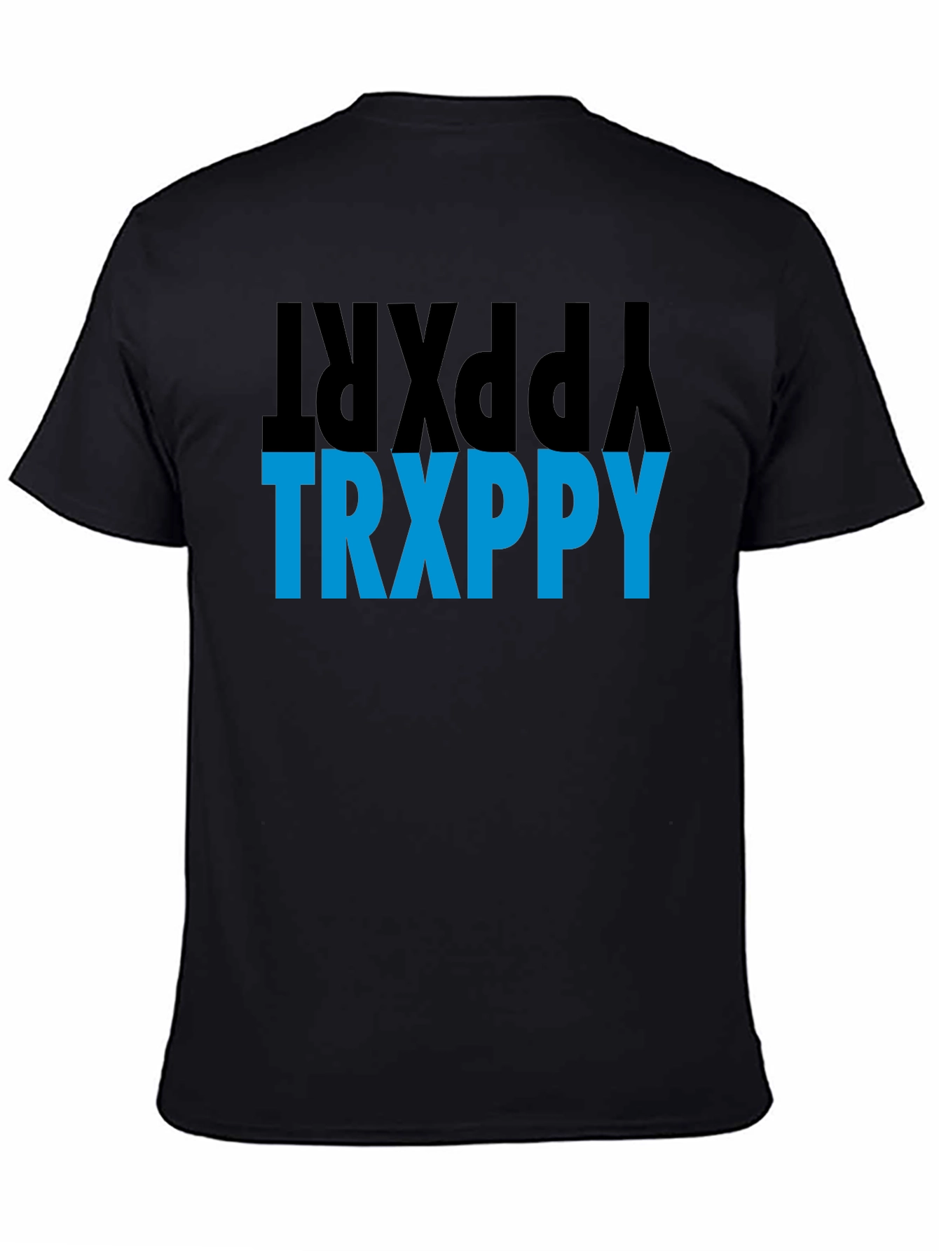 Black TRXPPY Tee - Bold Graphic Print T-Shirt view 4