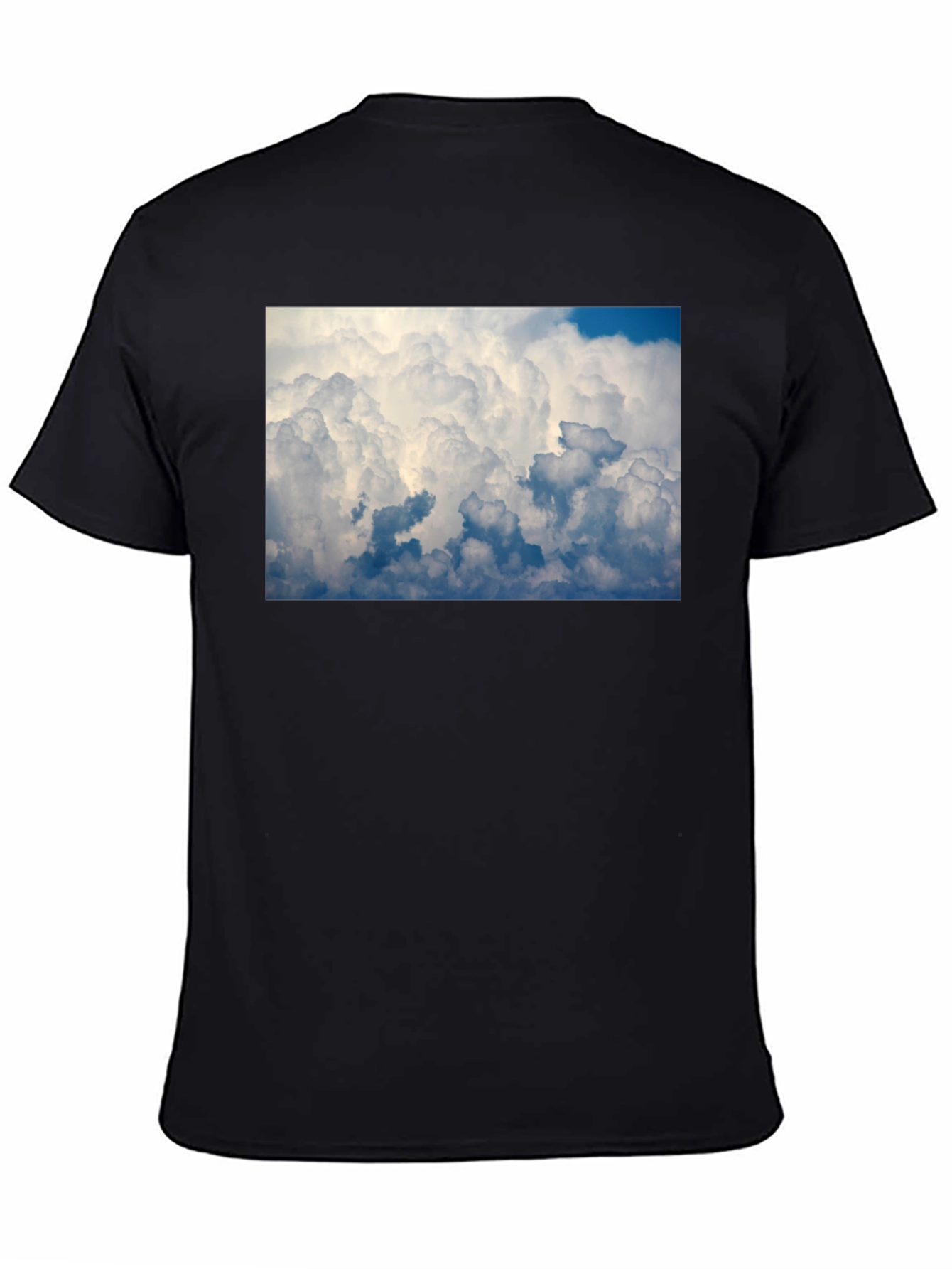 Black Cloudscape Graphic Tee - Men's Black T-Shirt view 4