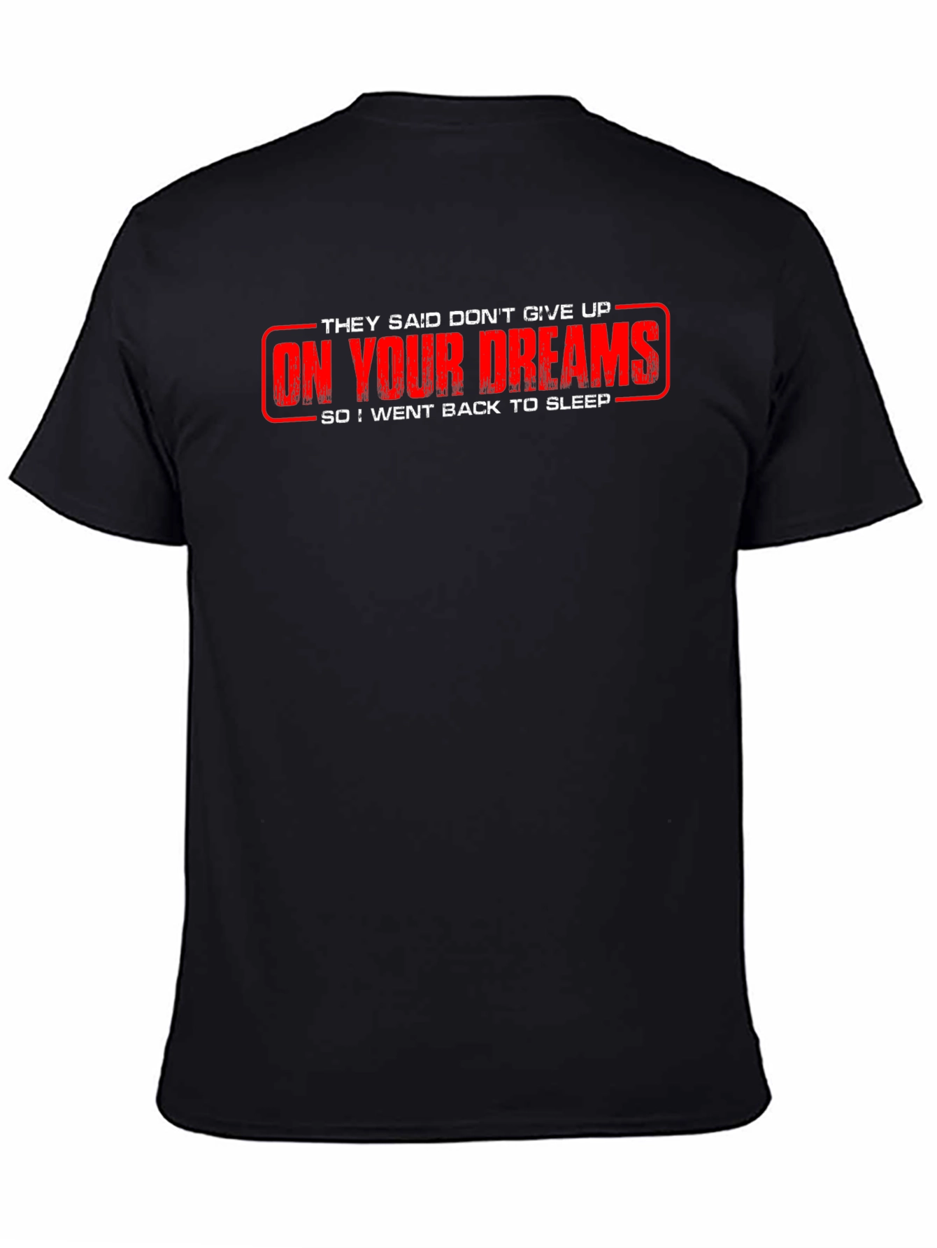 Black Funny "On Your Dreams" Graphic Tee view 4