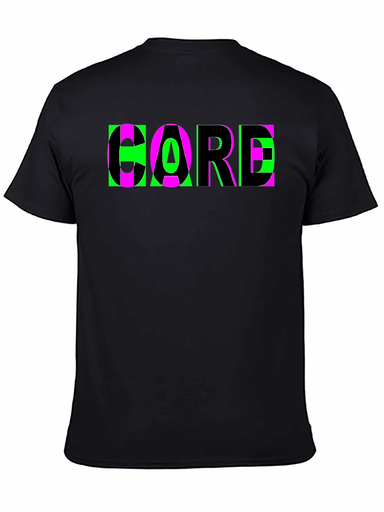 Black CORE Graphic Tee - Bold & Stylish Black T-Shirt view 4