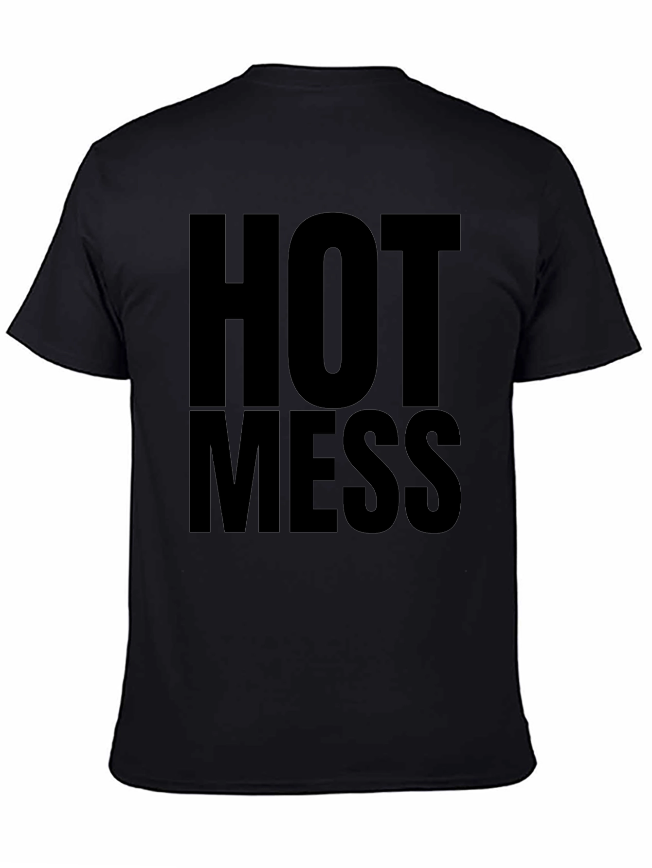 Black Hot Mess Graphic T-Shirt - Bold Statement Tee view 4