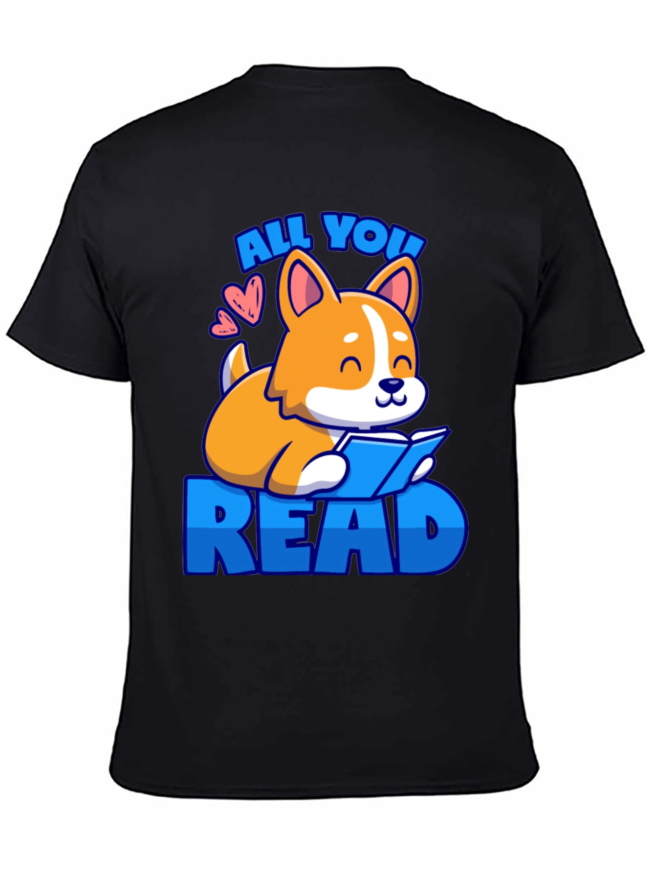 Black All You Read Dog T-Shirt view 4