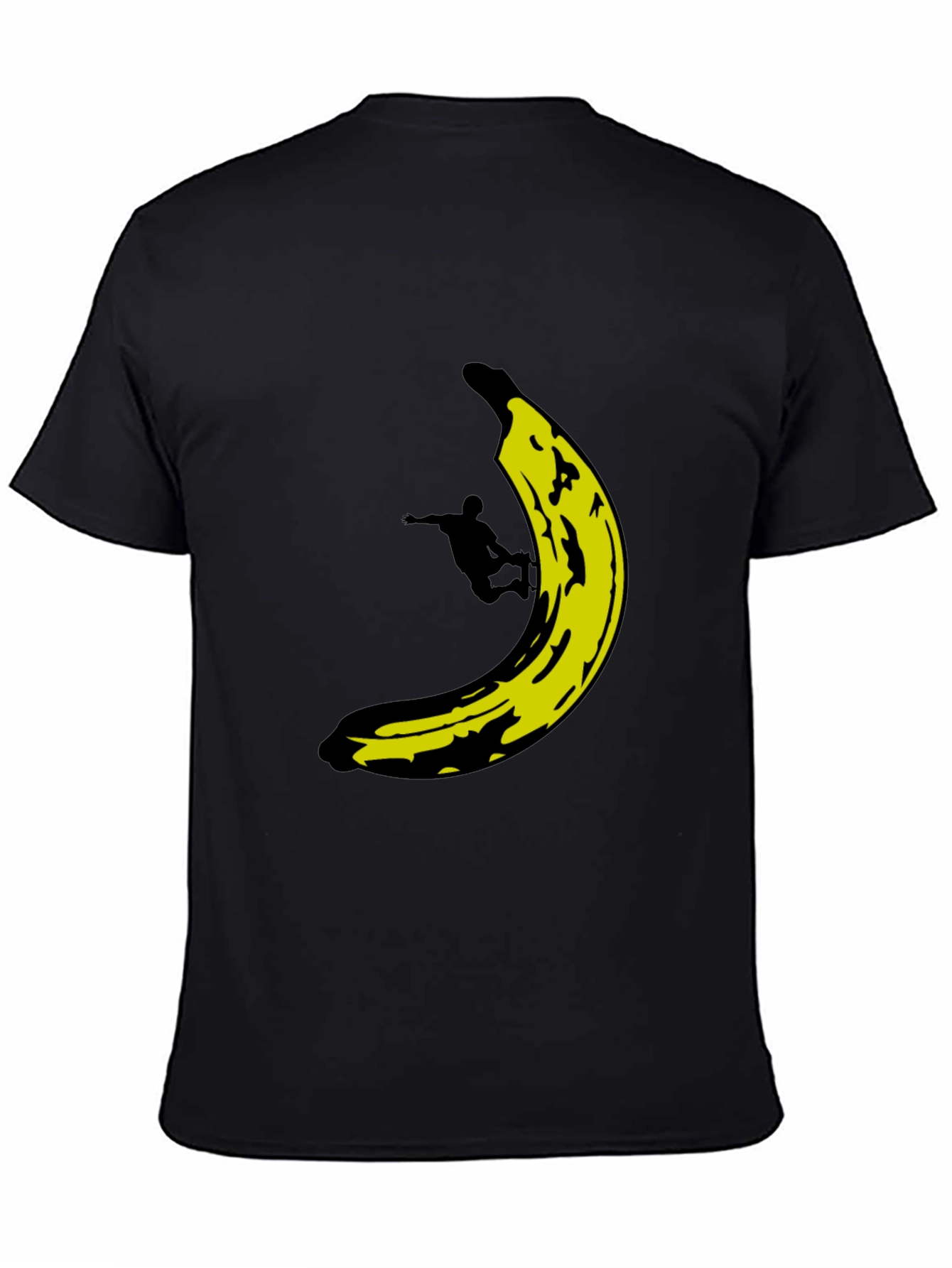 Black Banana Skater Graphic Tee - Black Cotton T-Shirt view 4