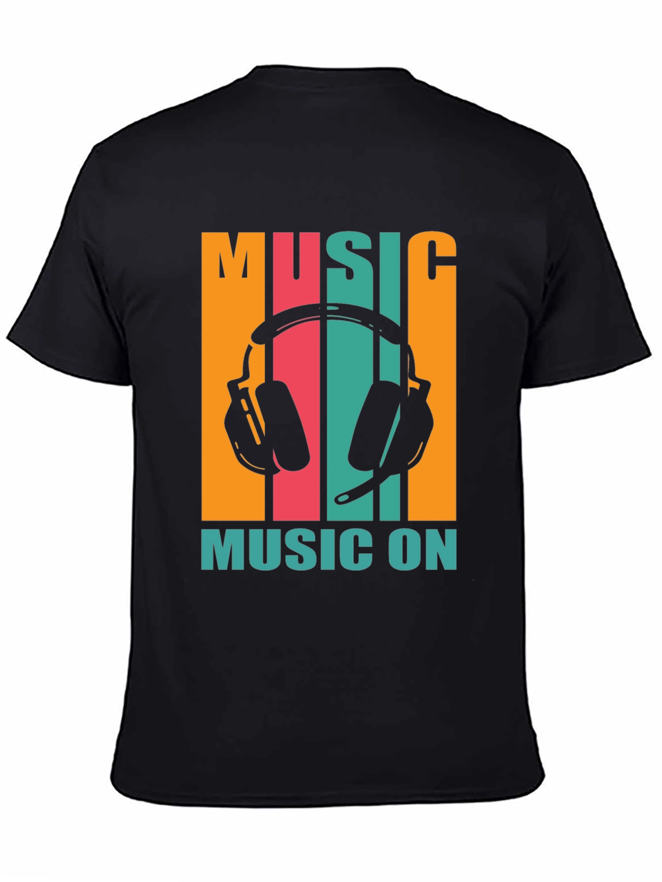 Black Music On Graphic Tee view 4