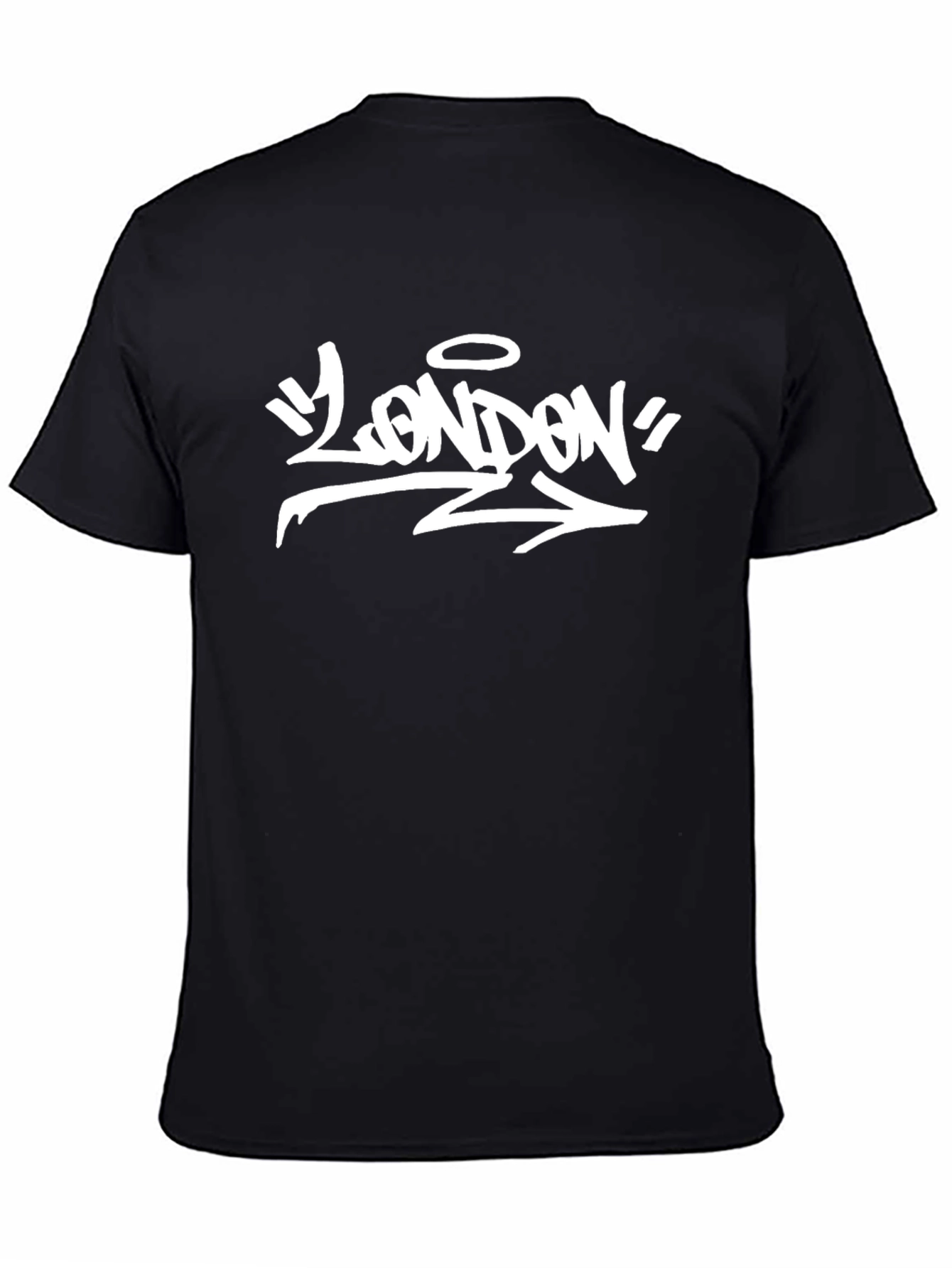 Black London Graphic Tee - Street Style T-Shirt view 4