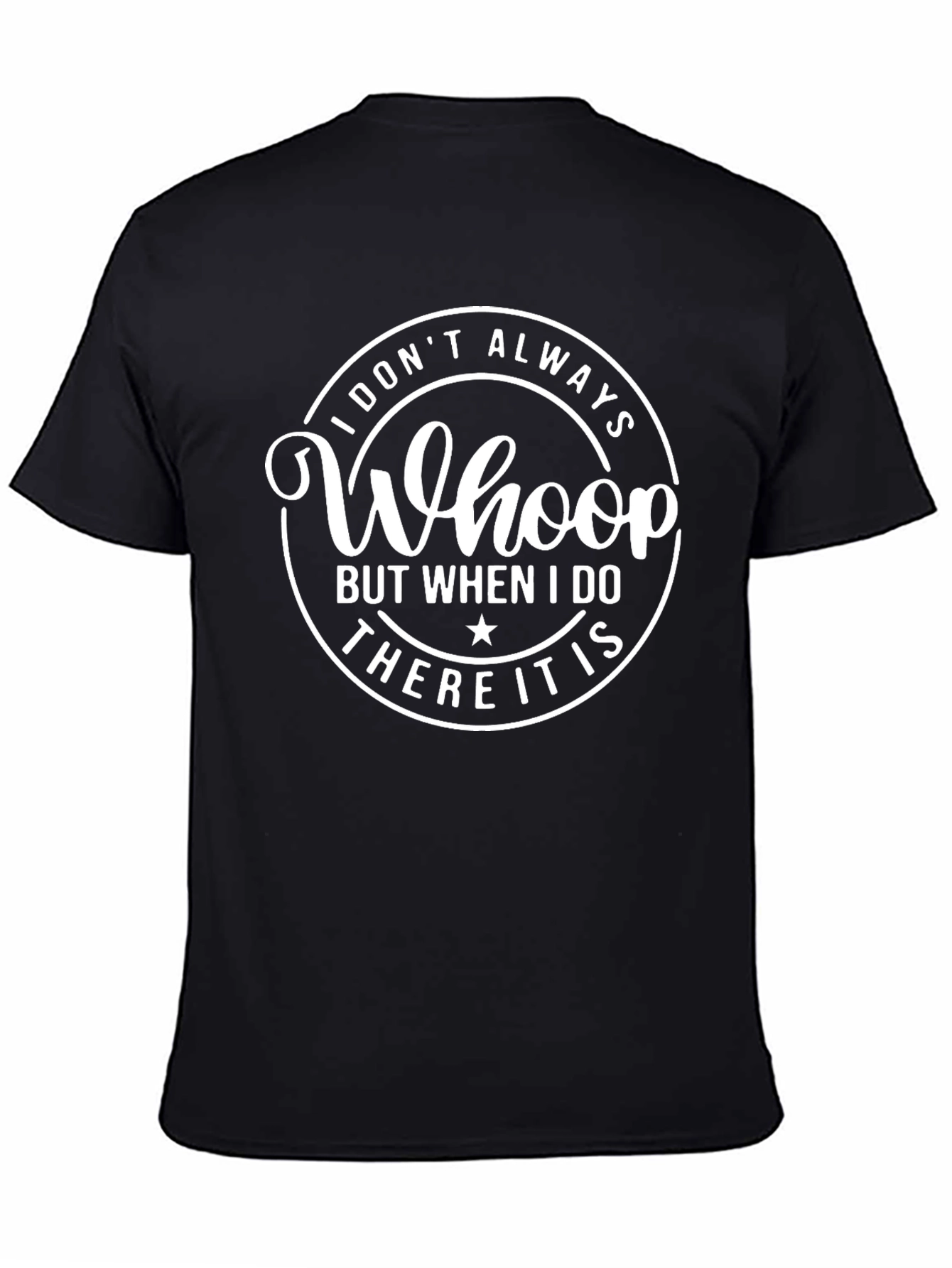 Black Whoop There It Is Men's Graphic T-Shirt view 4