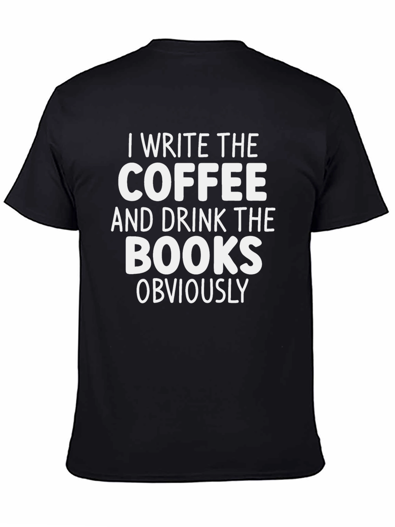 Black Coffee and Books Graphic Tee view 4
