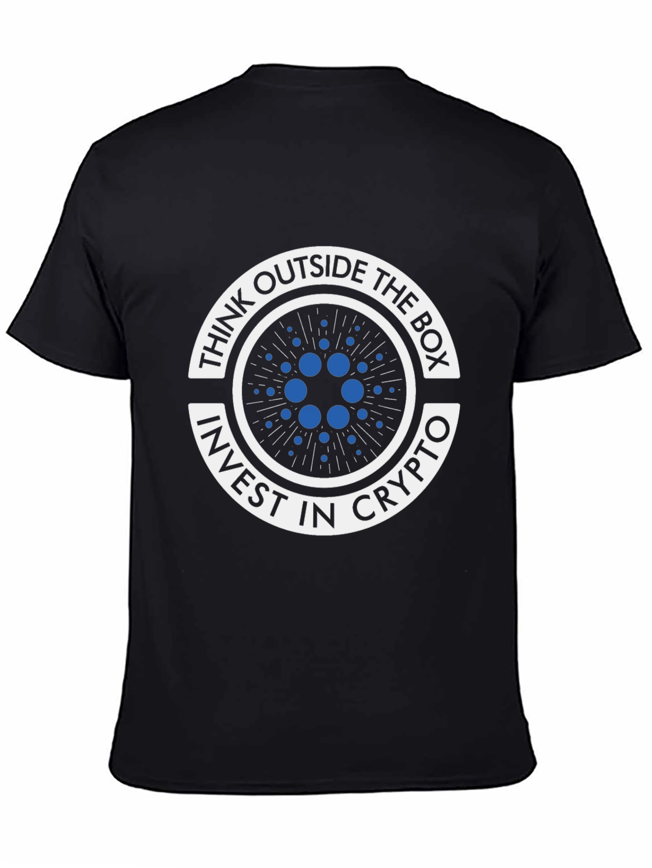 Black Think Outside the Box Crypto T-Shirt view 4
