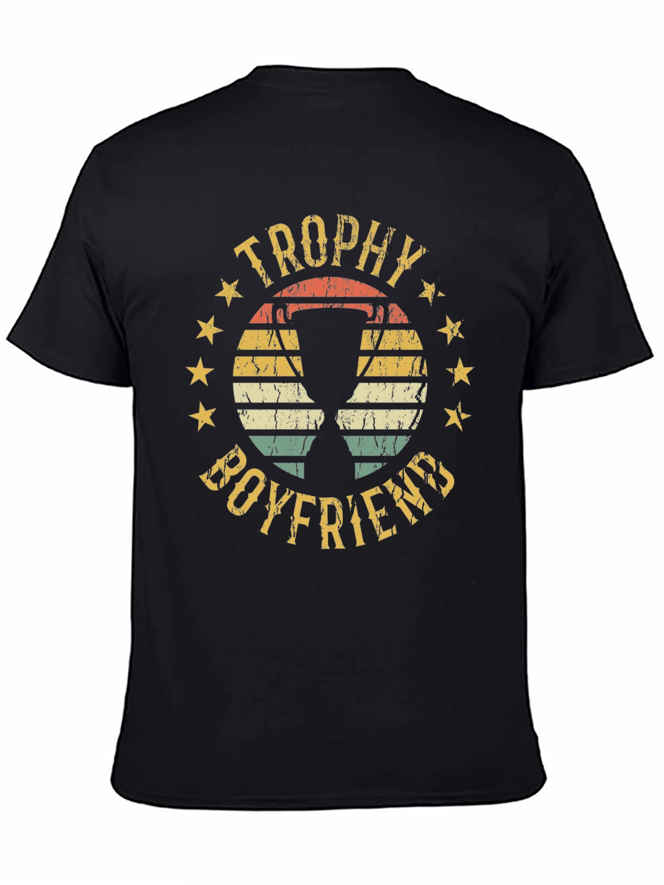 Black Trophy Boyfriend Retro Graphic Tee view 4