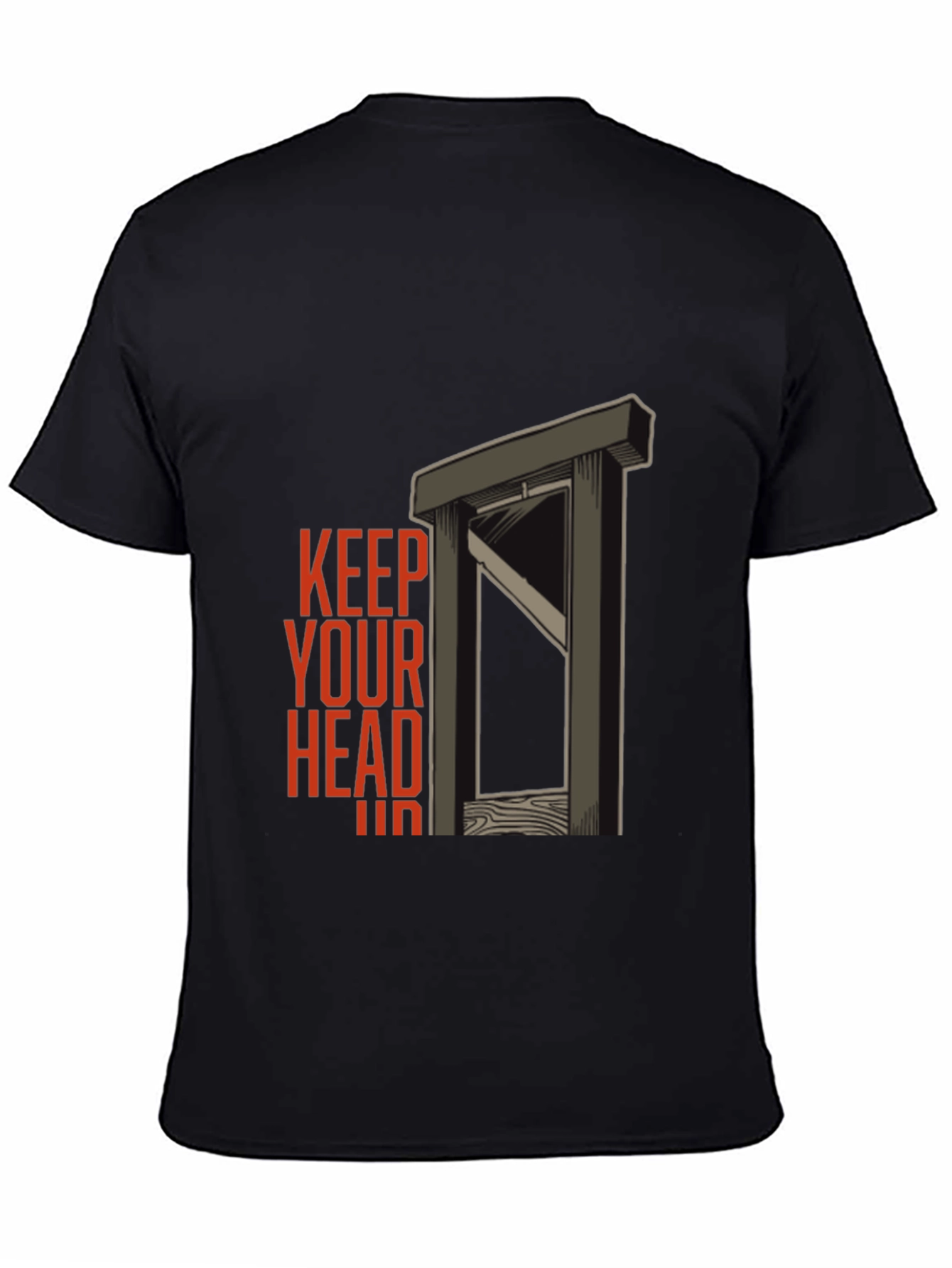 Black Keep Your Head Shirt - Dark Humor Graphic Tee view 4