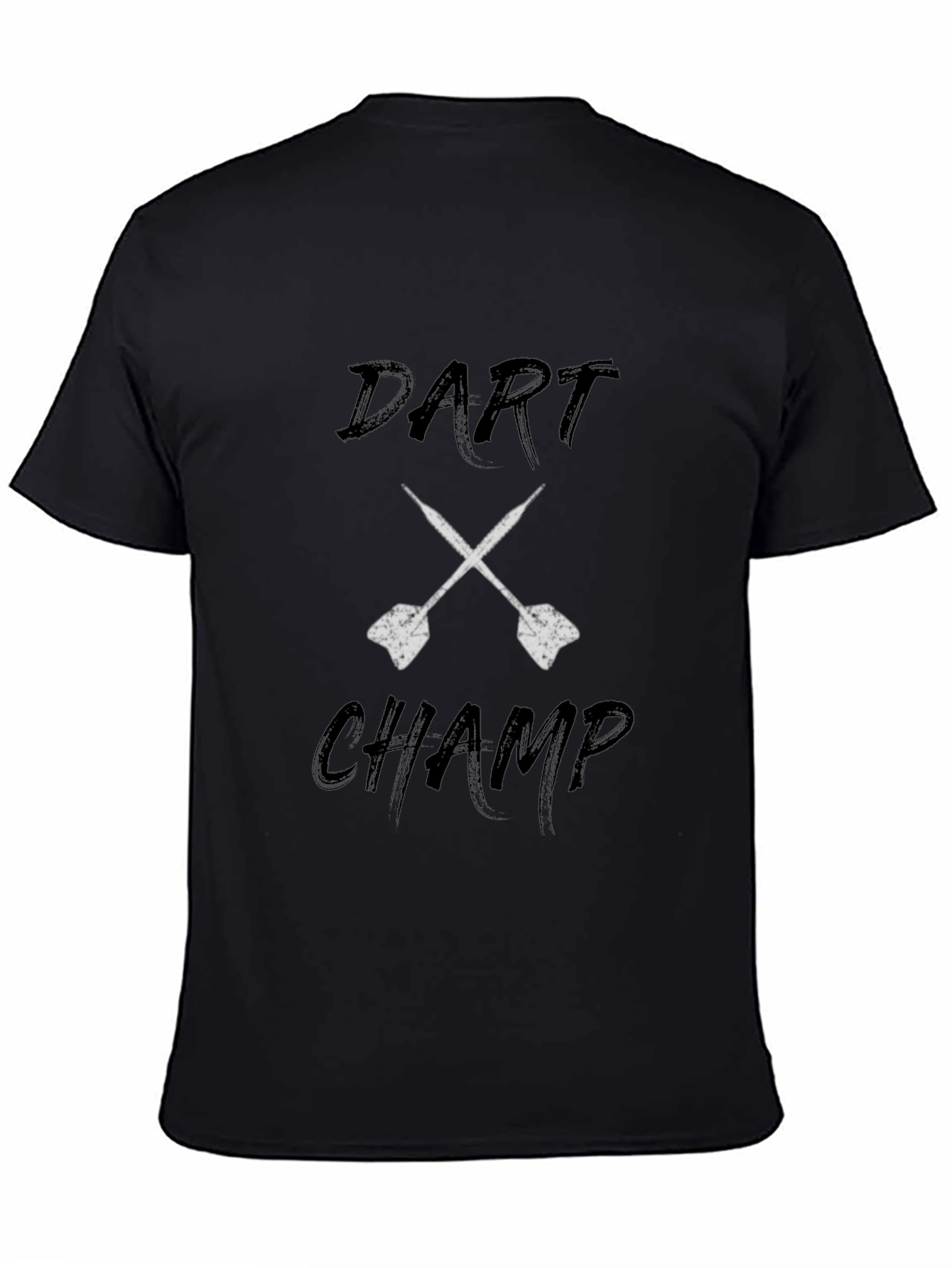 Black Dart Champ Graphic Tee - Black, Casual Style view 4