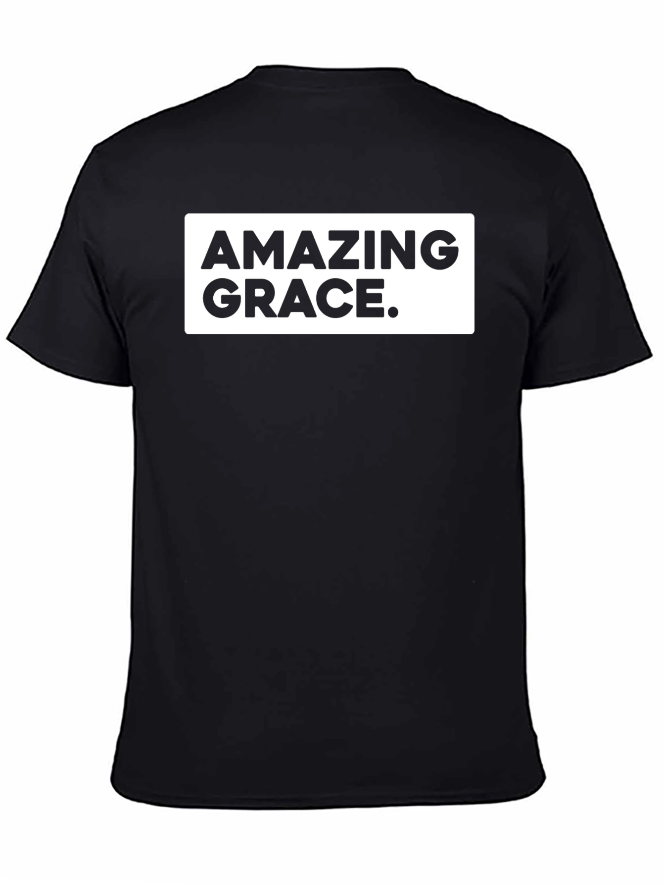 Black Amazing Grace Black Tee - Classic Design view 4