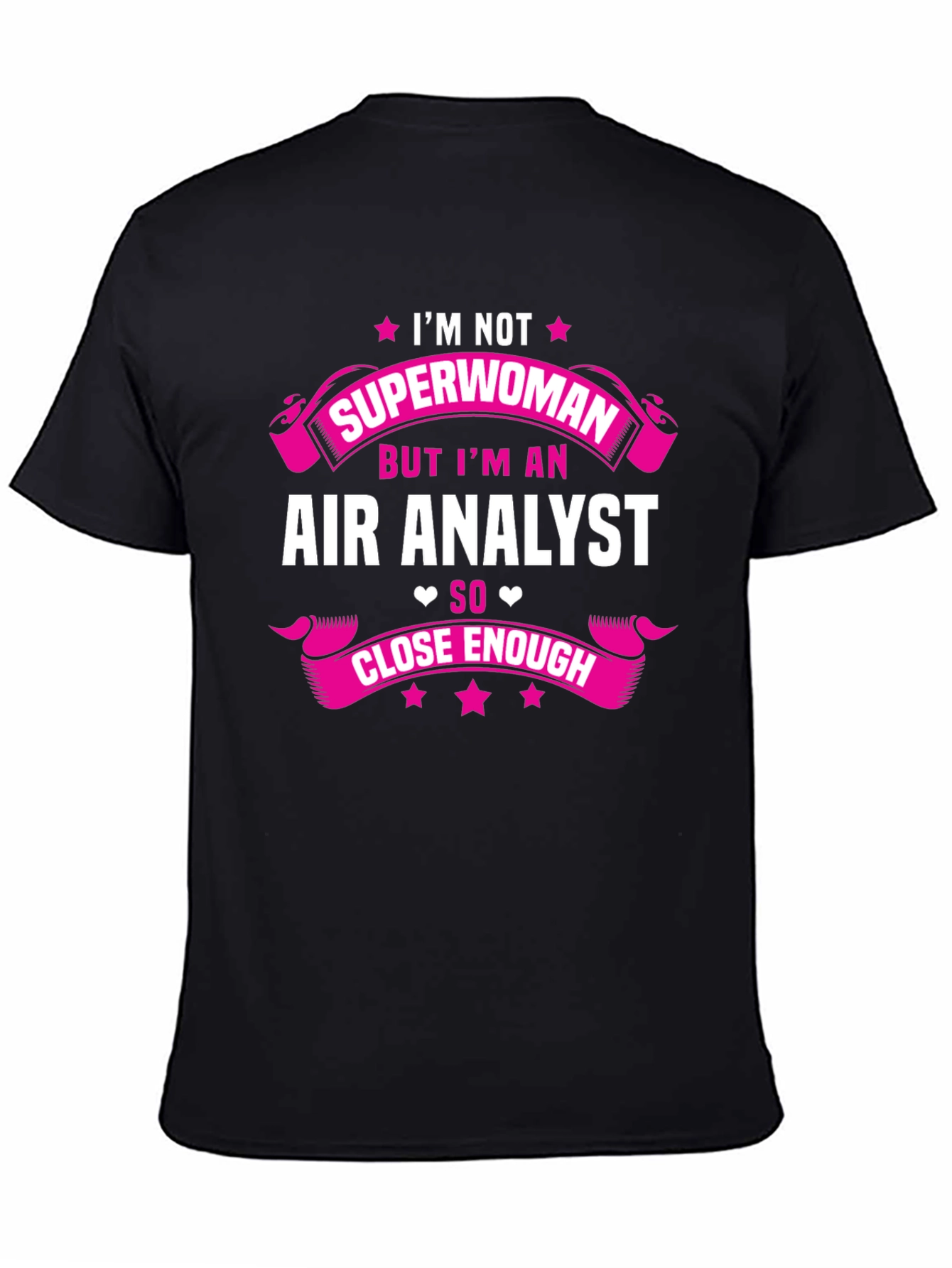 Black Air Analyst T-Shirt - Superwoman Close Enough view 4