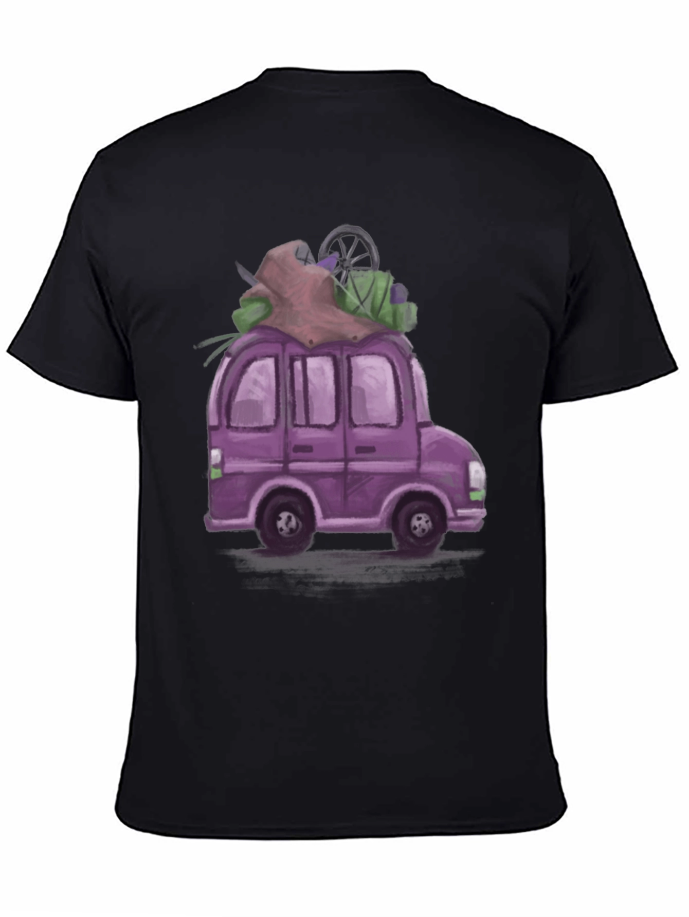 Black Purple Van T-Shirt - Adventure Ready! view 4