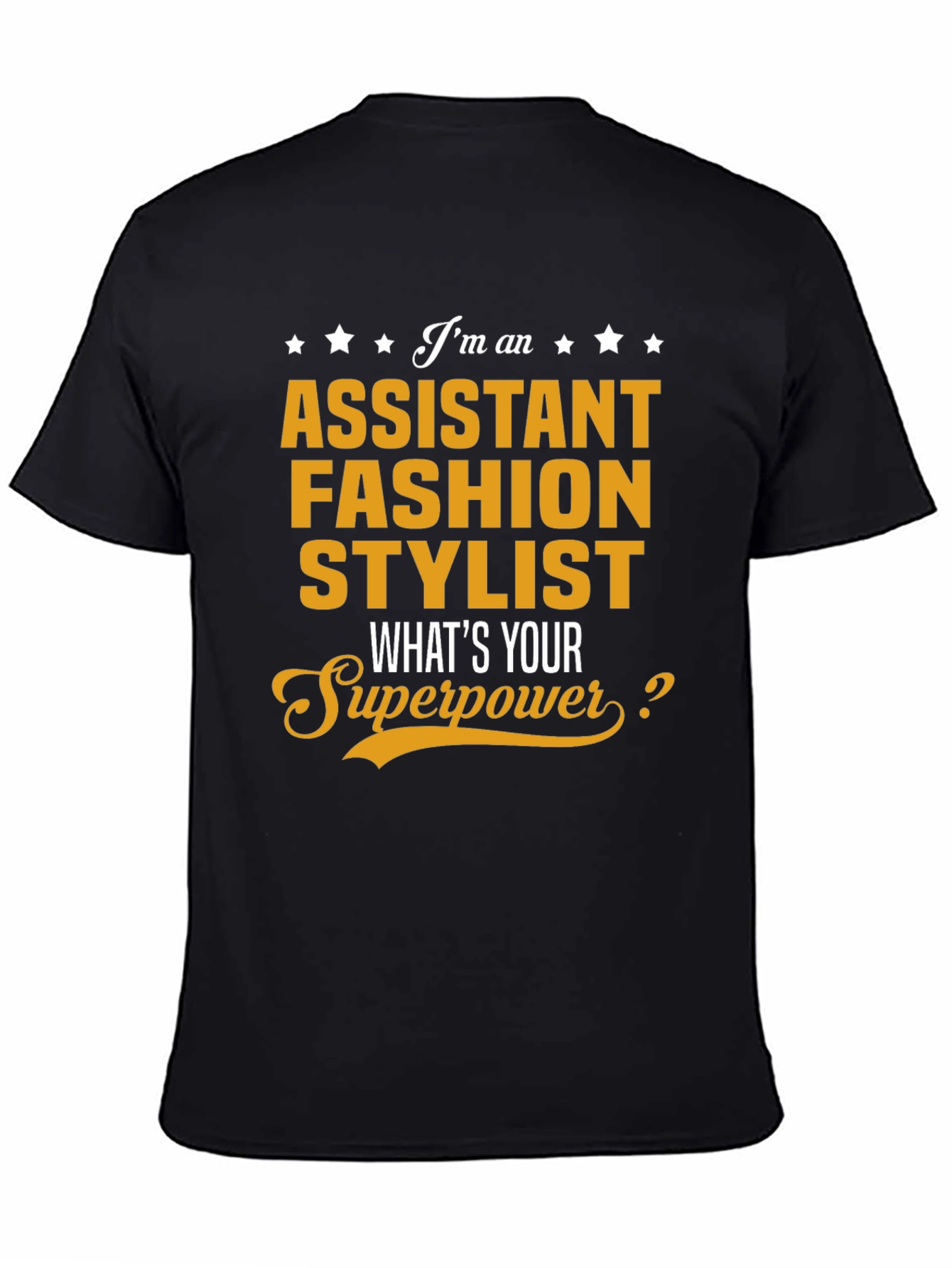 Black Assistant Fashion Stylist Superpower T-Shirt view 4