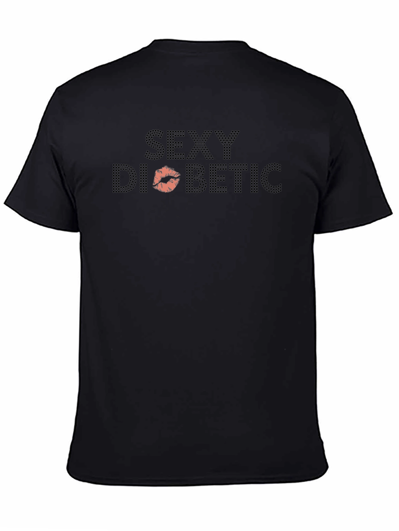 Black Sexy Diabetic T-Shirt - Novelty Graphic Tee view 4