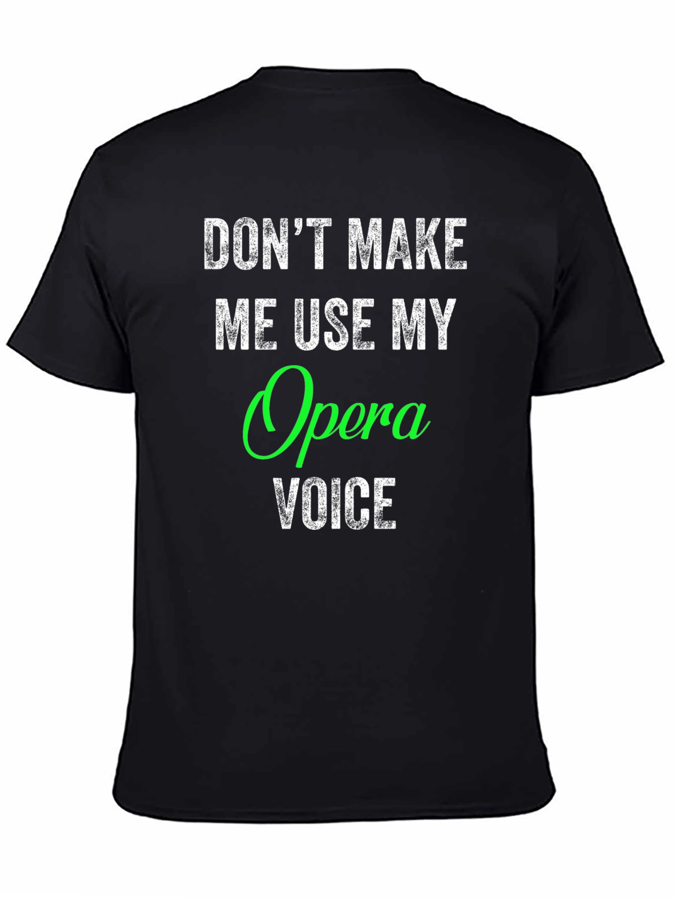 Black Opera Voice T-Shirt - Funny Music Gift view 4